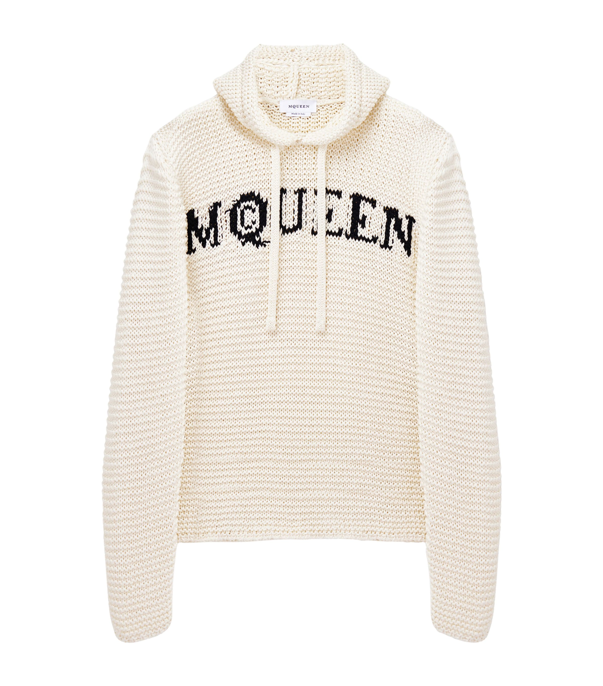McQueen Knitted Logo Hoodie | Men Clothing | Sweatshirts & Hoodies | Knitwear | Jumpers | Designers | McQueen