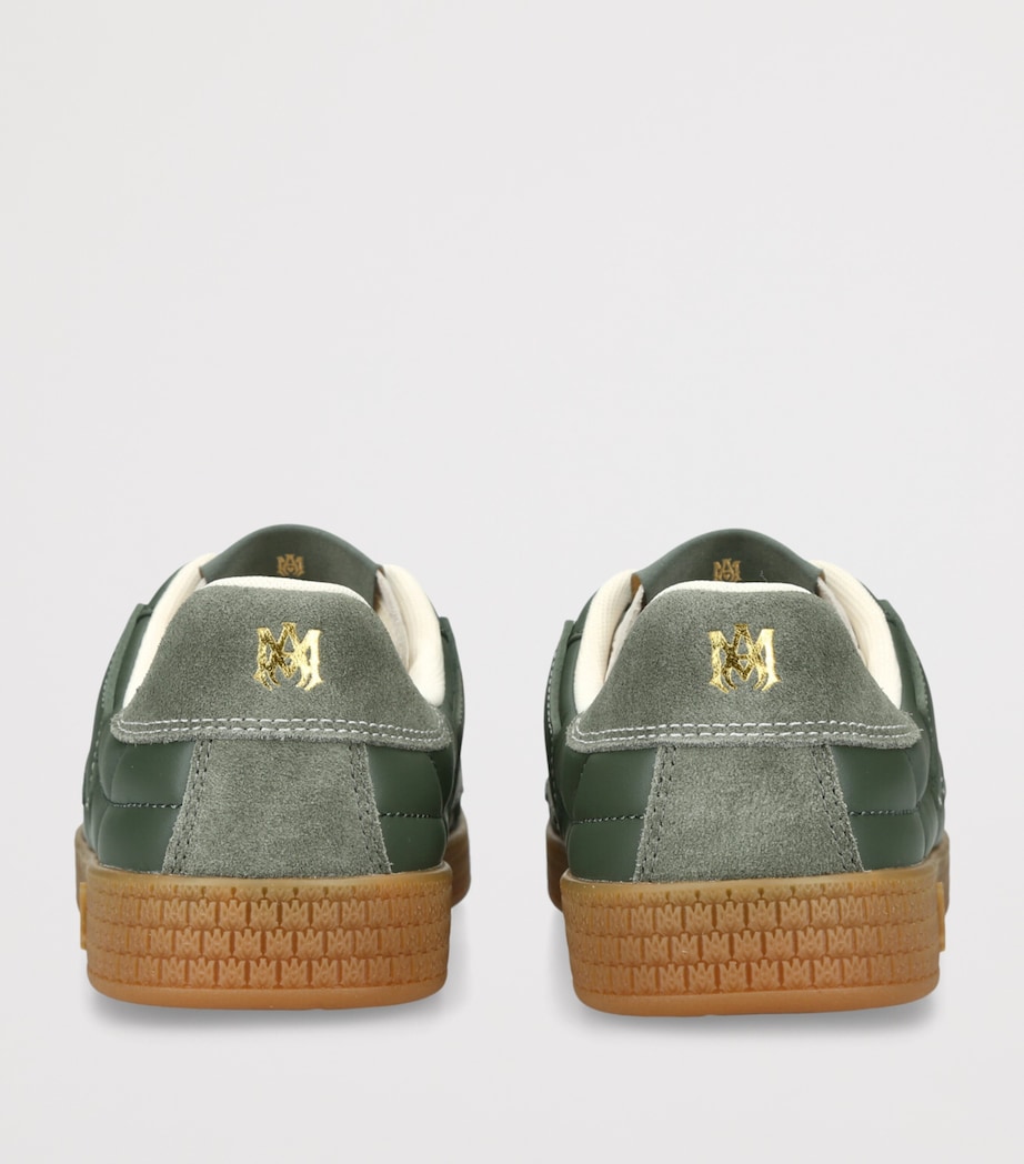 AMIRI Leather Pacific Football Sneakers Mid Green Image 2