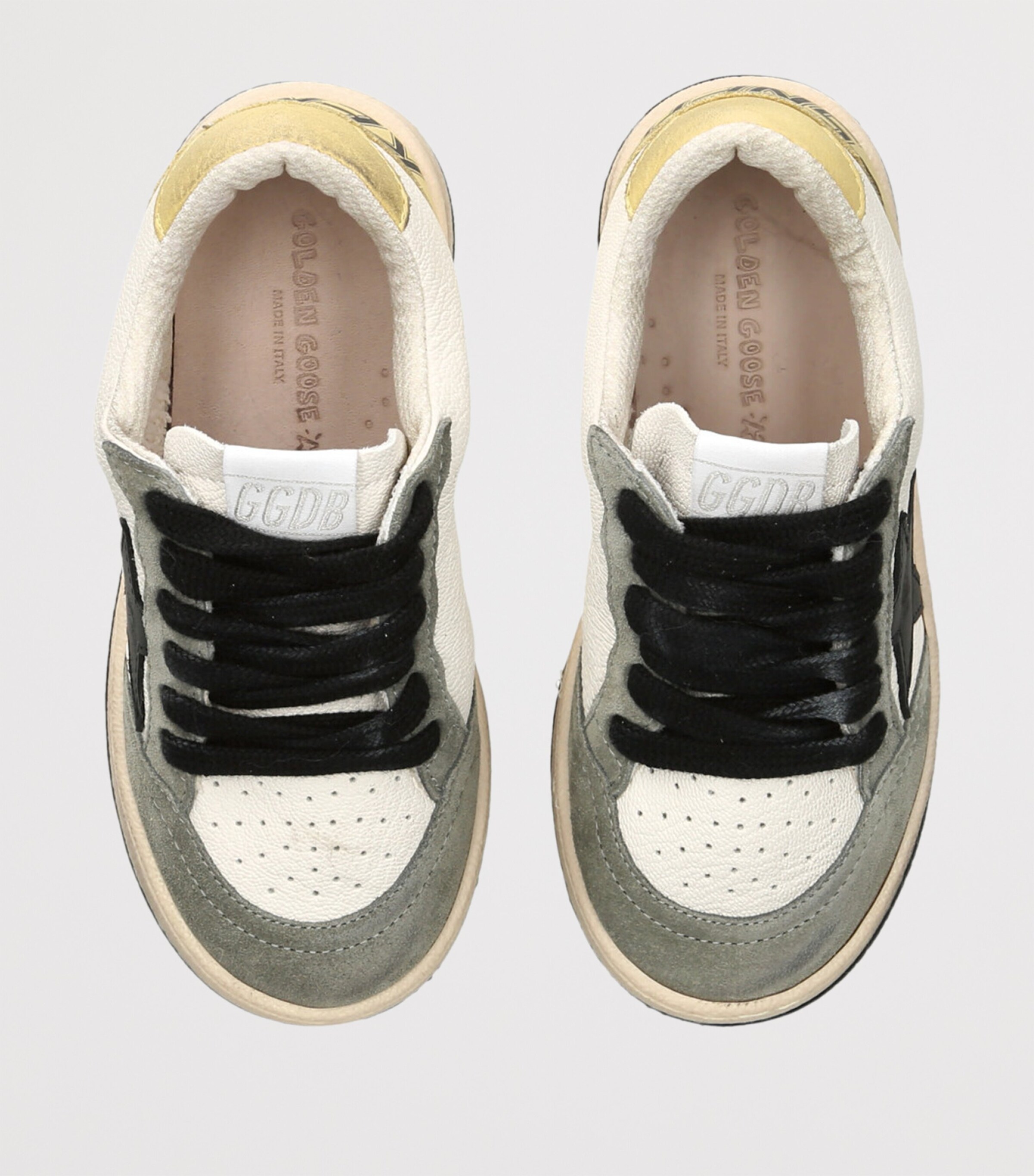 Golden Goose Leather Ball Star Sneakers Khaki Image 4