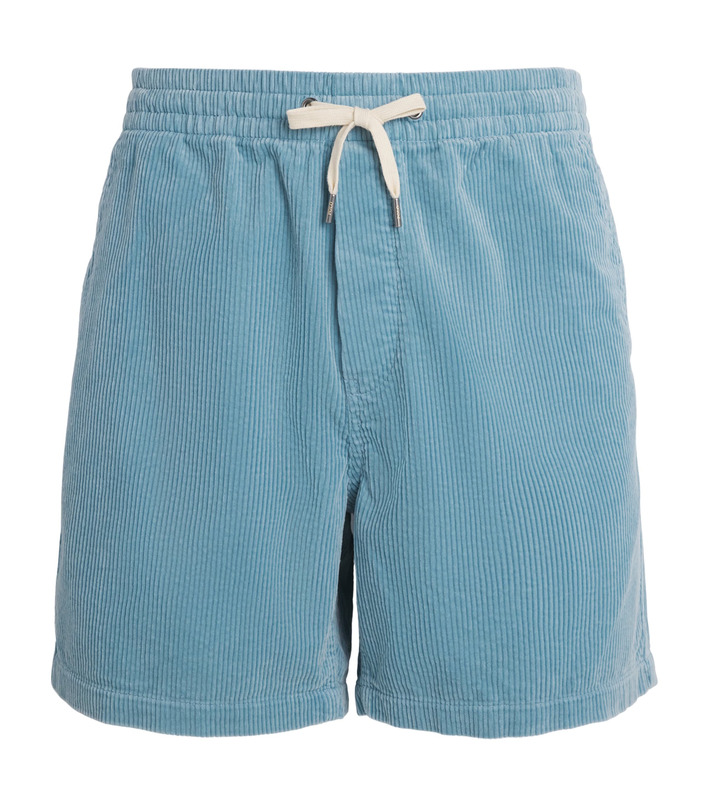 Polo Ralph Lauren Mens Cotton Corduroy Polo Prepster Shorts Blue Note Image 1