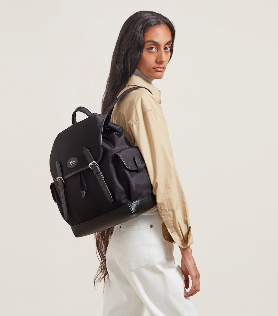 Nylon Heritage Backpack BLACK Image 7