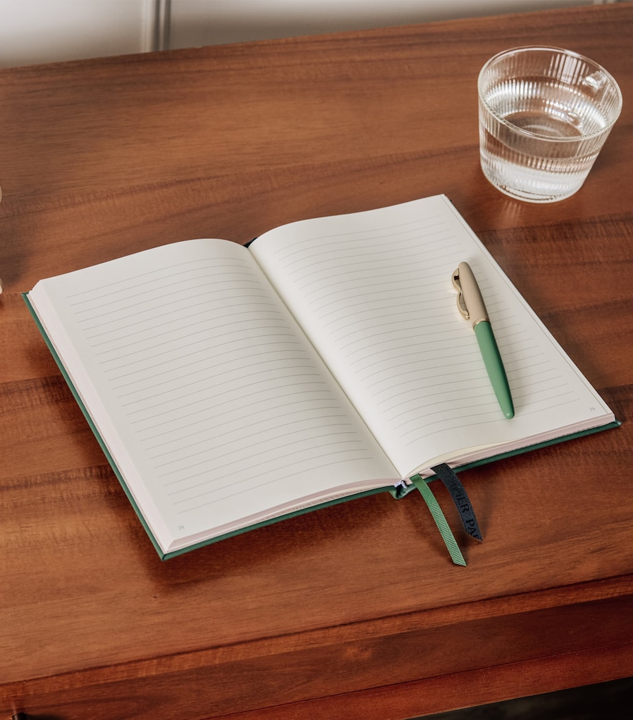 Leather New Chapter Notebook GREEN Image 3