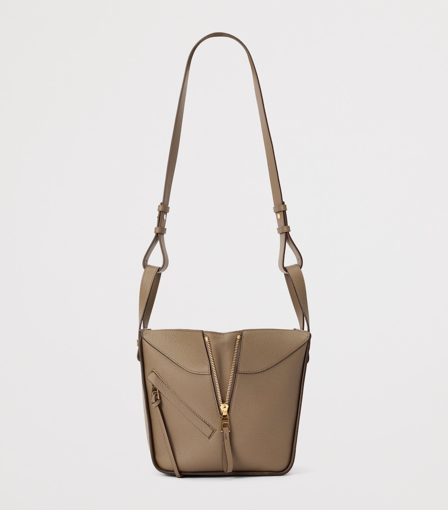 Leather Hammock Top-Handle Bag TAUPE Image 5