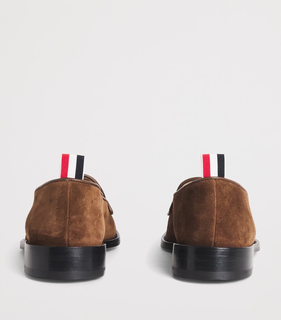 Leather Varsity Penny Loafers DARK BROWN Image 4