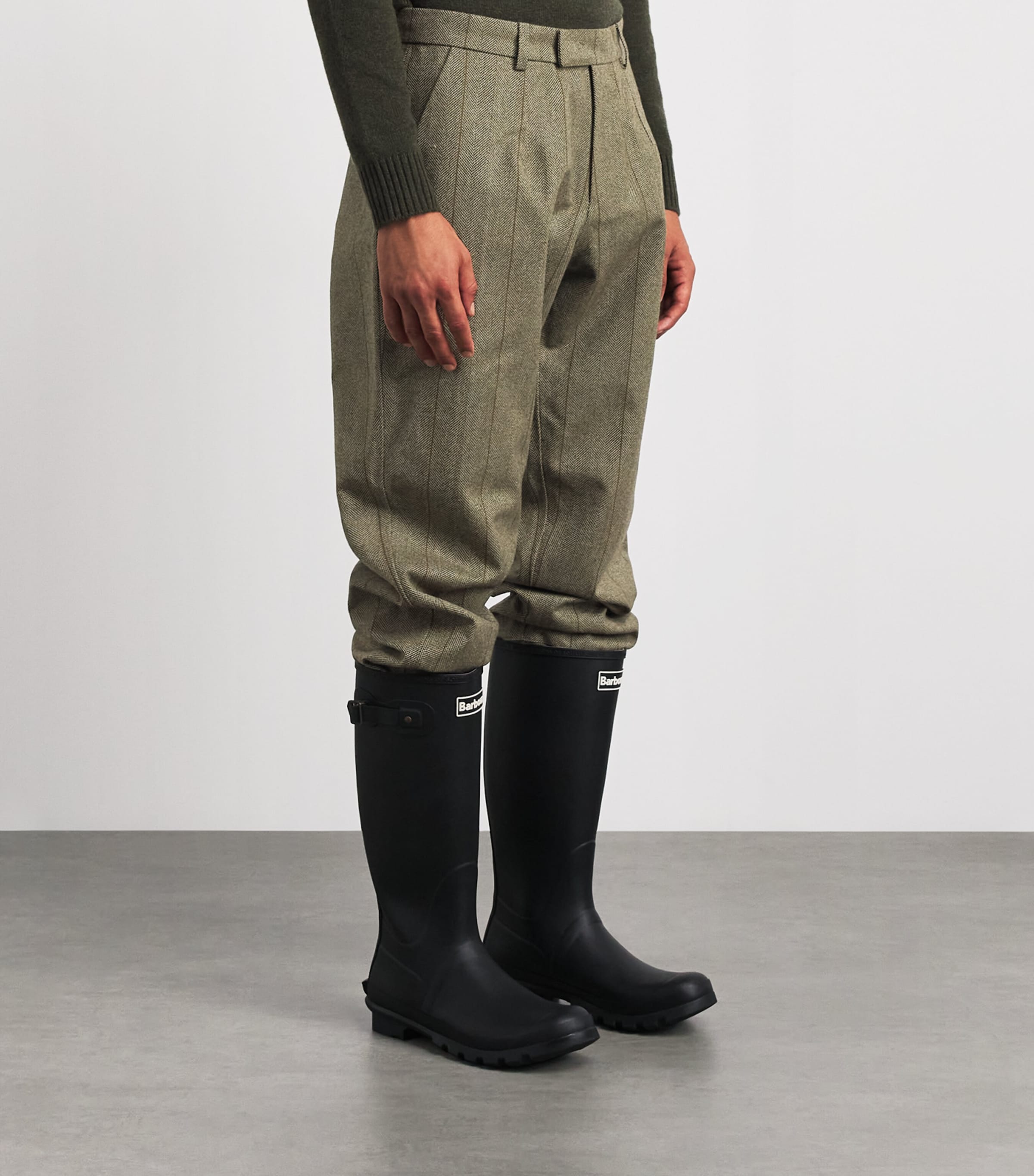Purdey Mens Tweed Stripe Breek Trousers Cairn Tweed Image 4