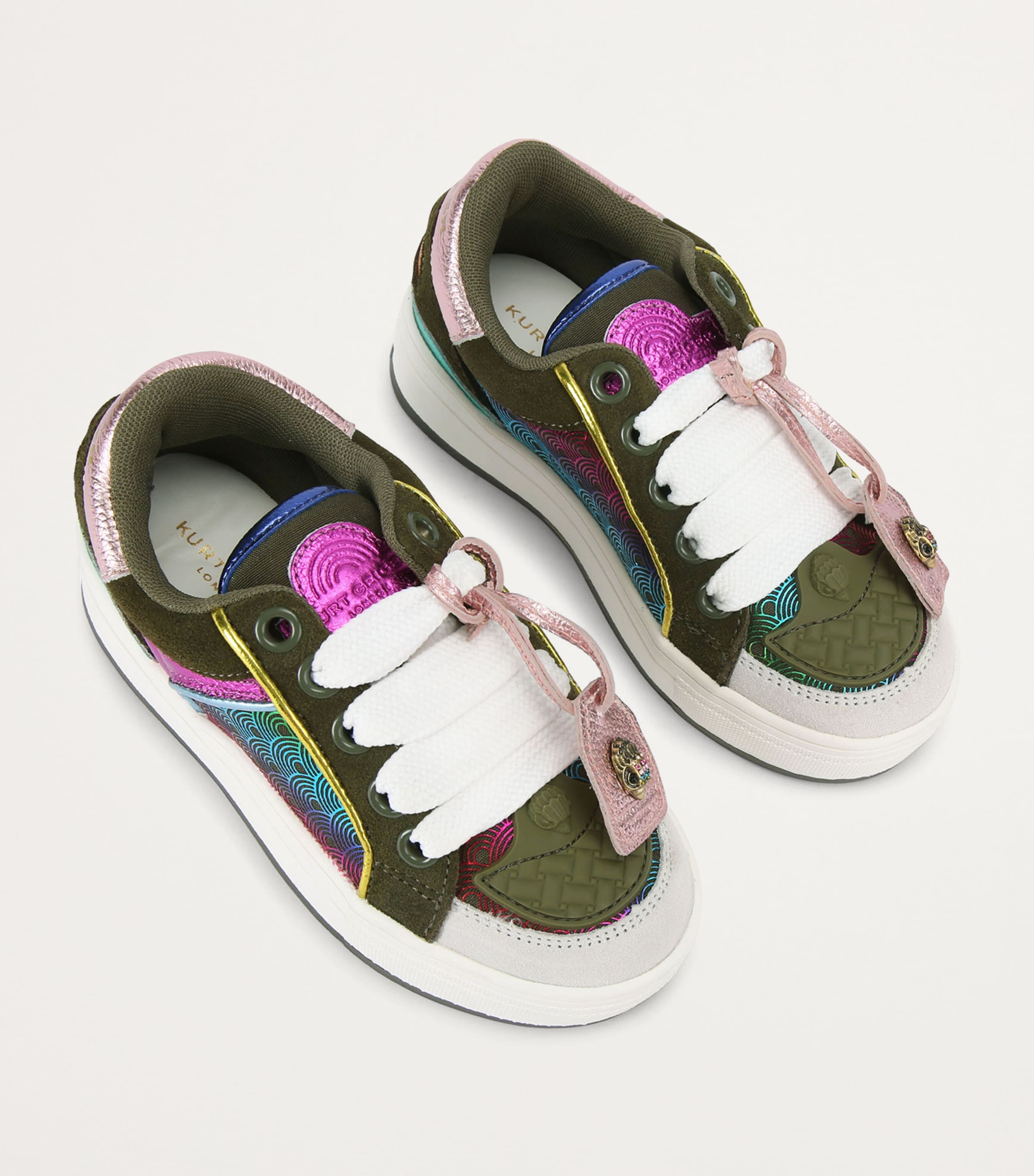 Leather Southbank Tag Sneakers KHAKI Image 3