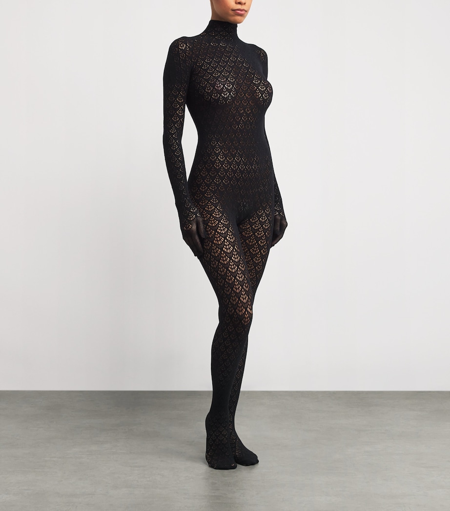 Mermaid Net Catsuit 7005 BLACK Image 2
