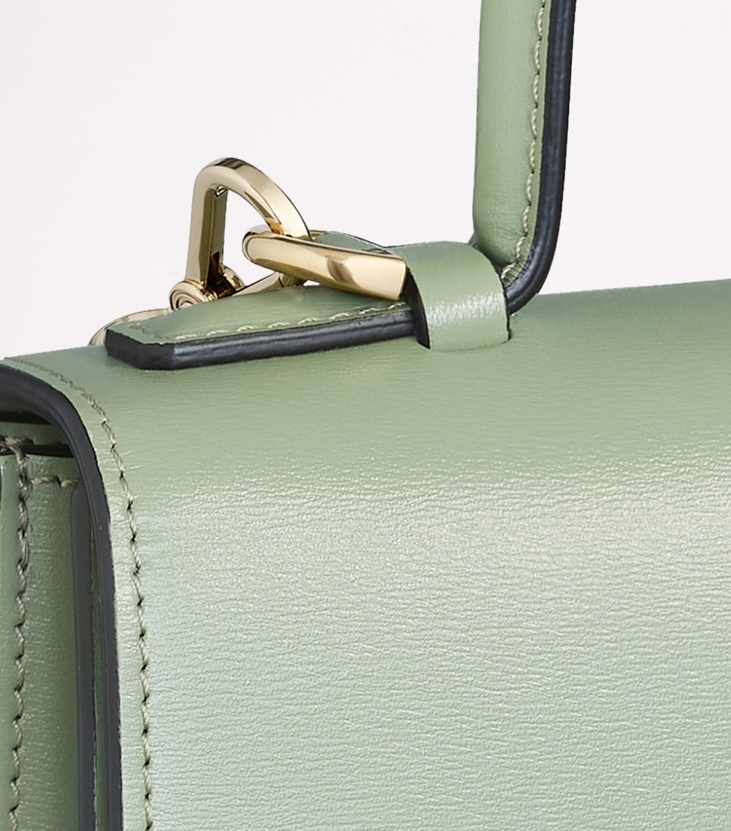Small Leather Panthère C de Cartier Top-Handle Bag SAGE GREEN Image 3