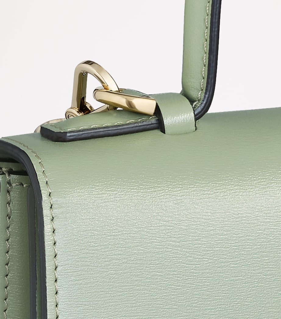 Small Leather Panthère C de Cartier Top-Handle Bag SAGE GREEN Image 3