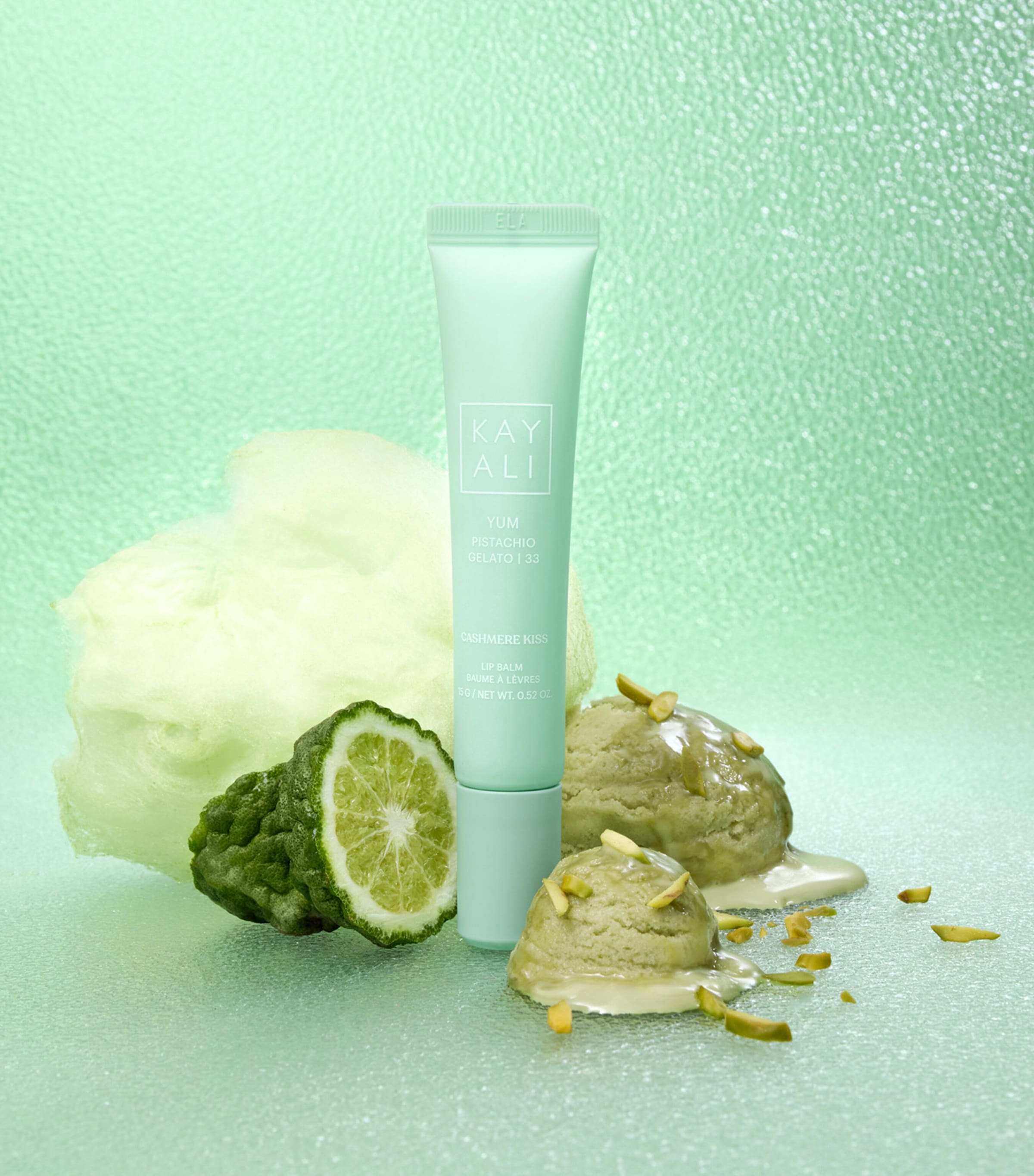 Kayali Yum Pistachio Gelato | 33 Cashmere Kiss Lip Balm Pistachio Image 2