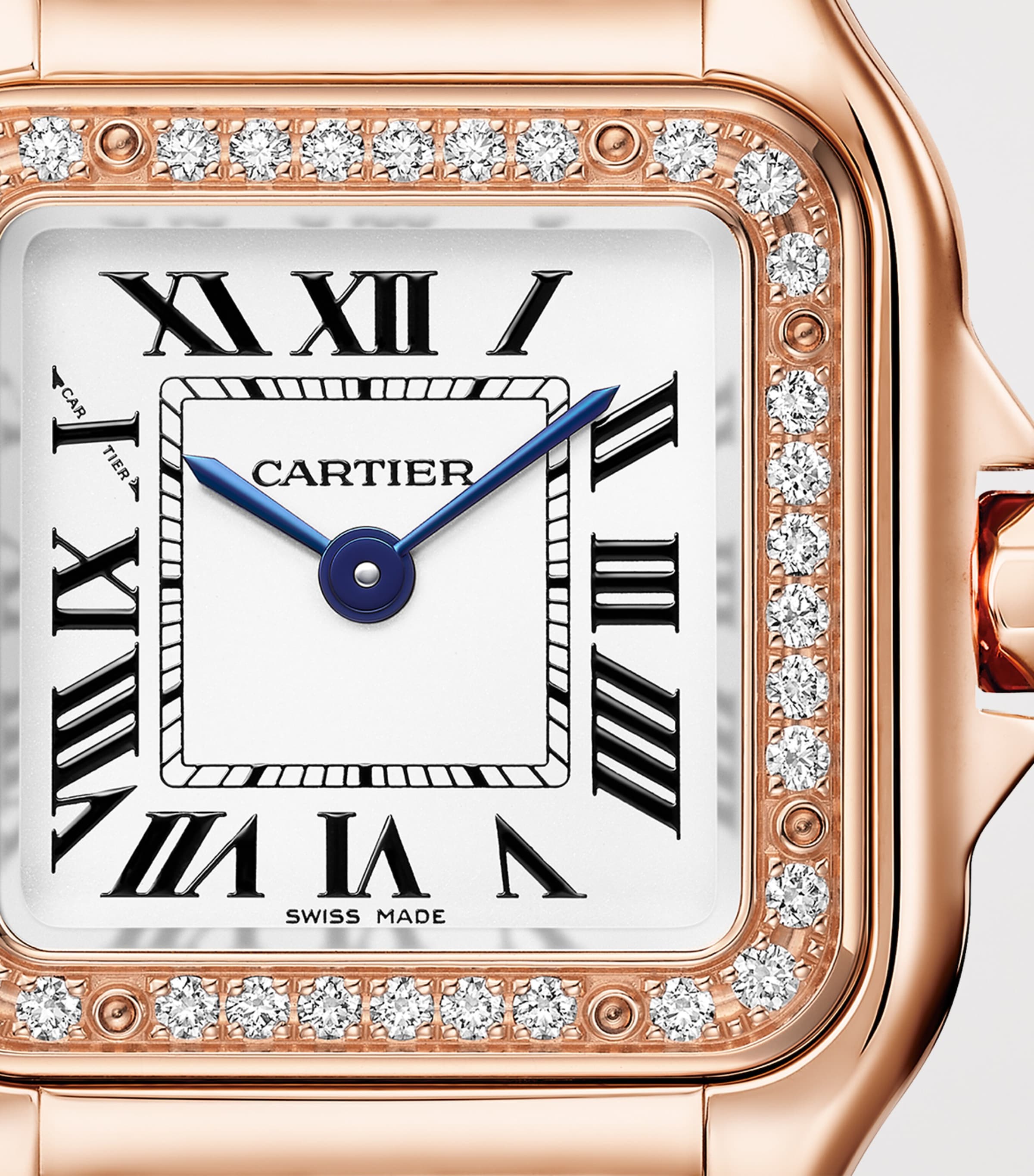 Rose Gold and Diamond Panthère de Cartier Watch 22mm SILVER Image 8