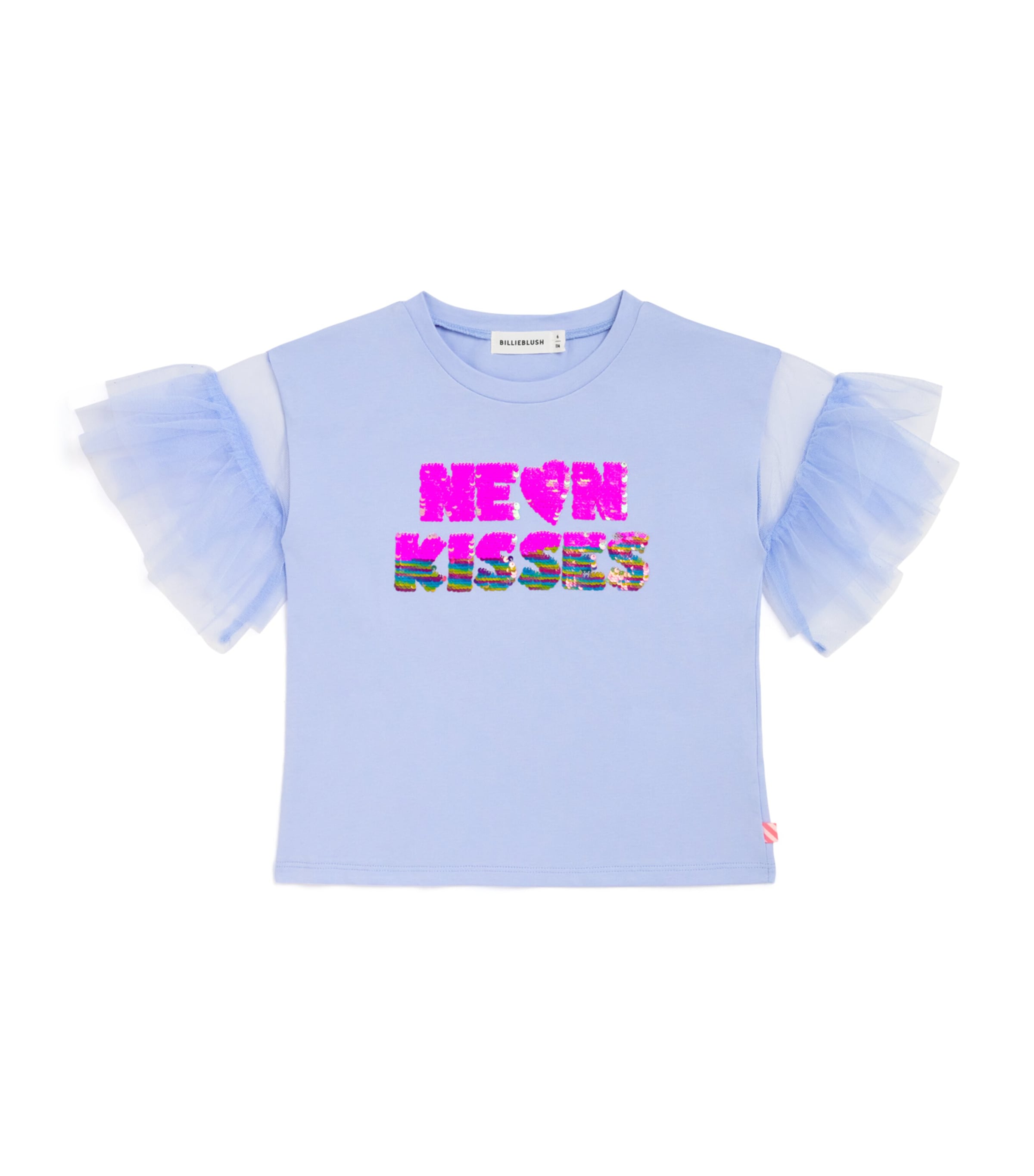 Cotton Embellished T-Shirt (2-12 Years) 81SANGEL BLUE Image 1