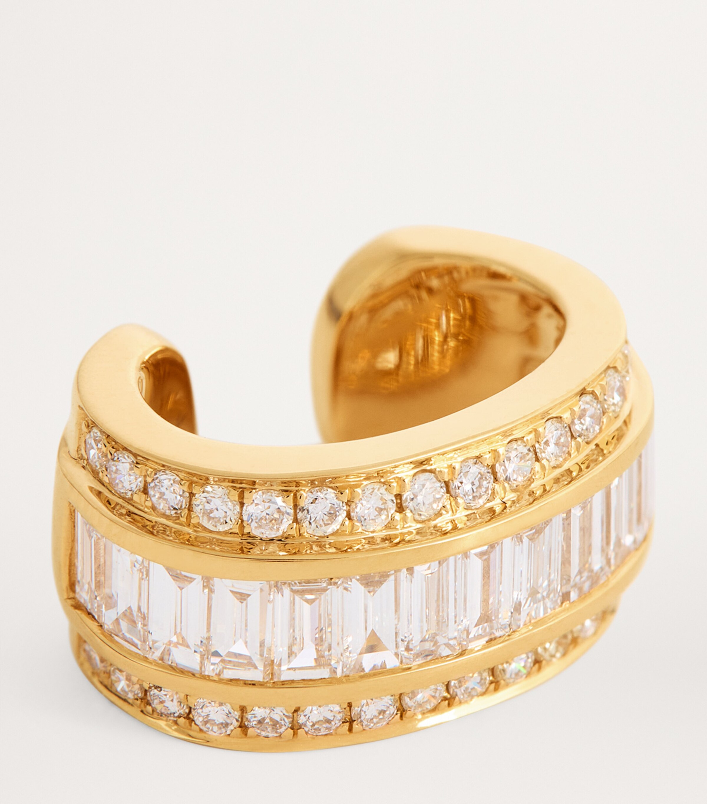 Anita Ko Yellow Gold and Diamond Stacked Ear Cuff Yellow Gold Image 5