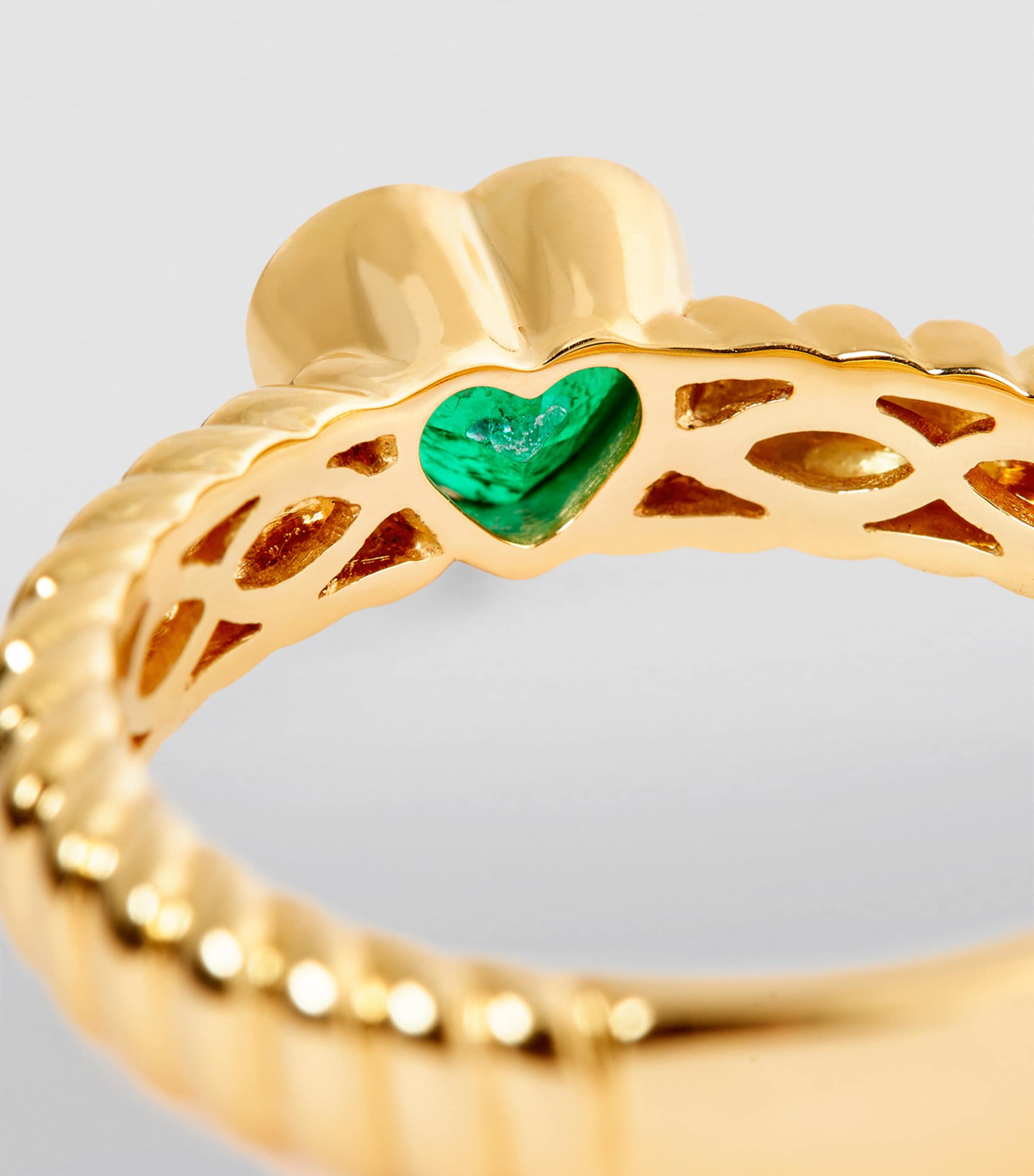 Yellow Gold and Emerald Zoe Ring YELLOW GOLD Image 6