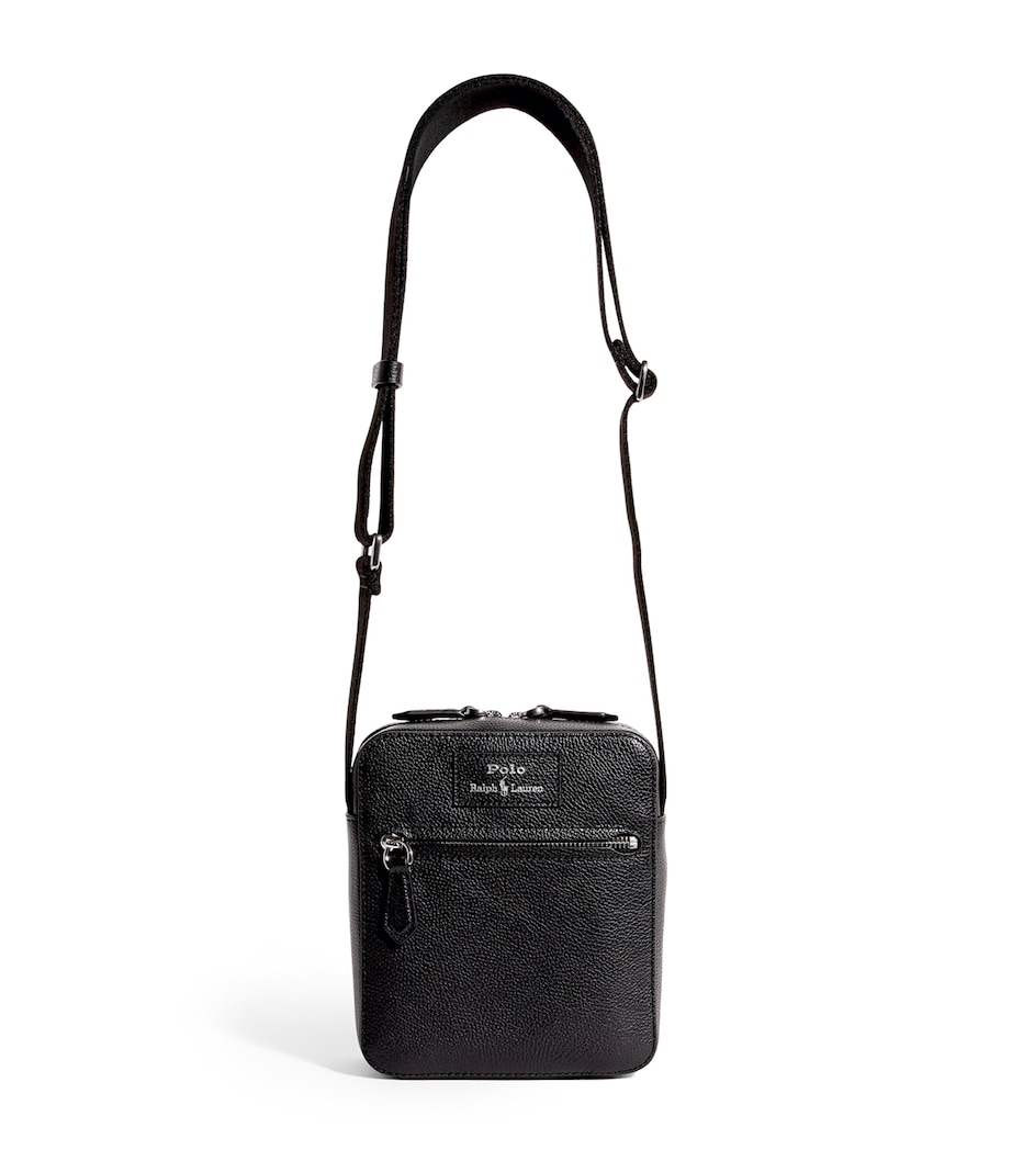 Pebbled Leather Cross-Body Bag BLACK Image 1