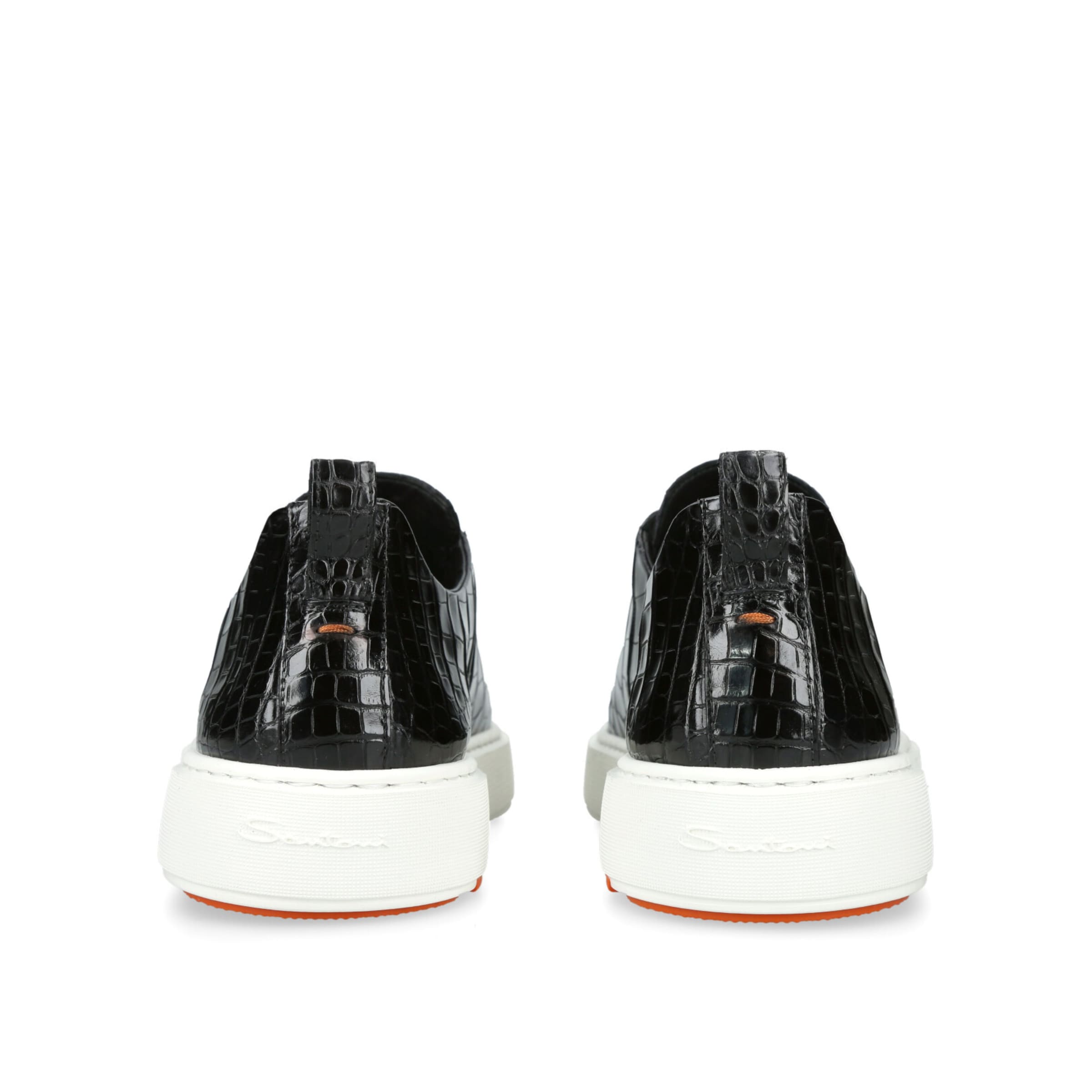 Crocodile Leather Clean Icon 2.0 Sneakers BLACK Image 2