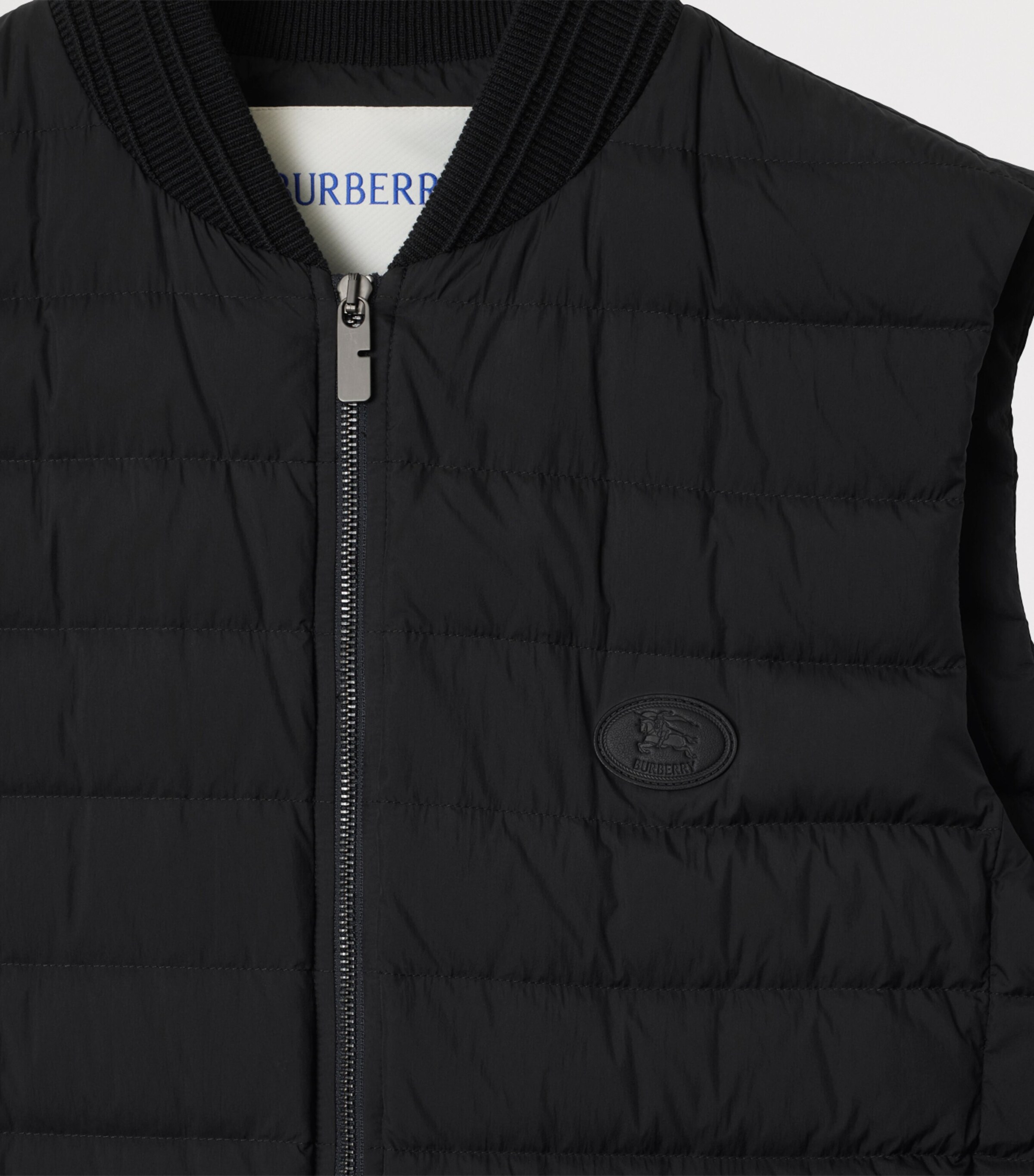 Nylon Puffer Jacket BLACK Image 5