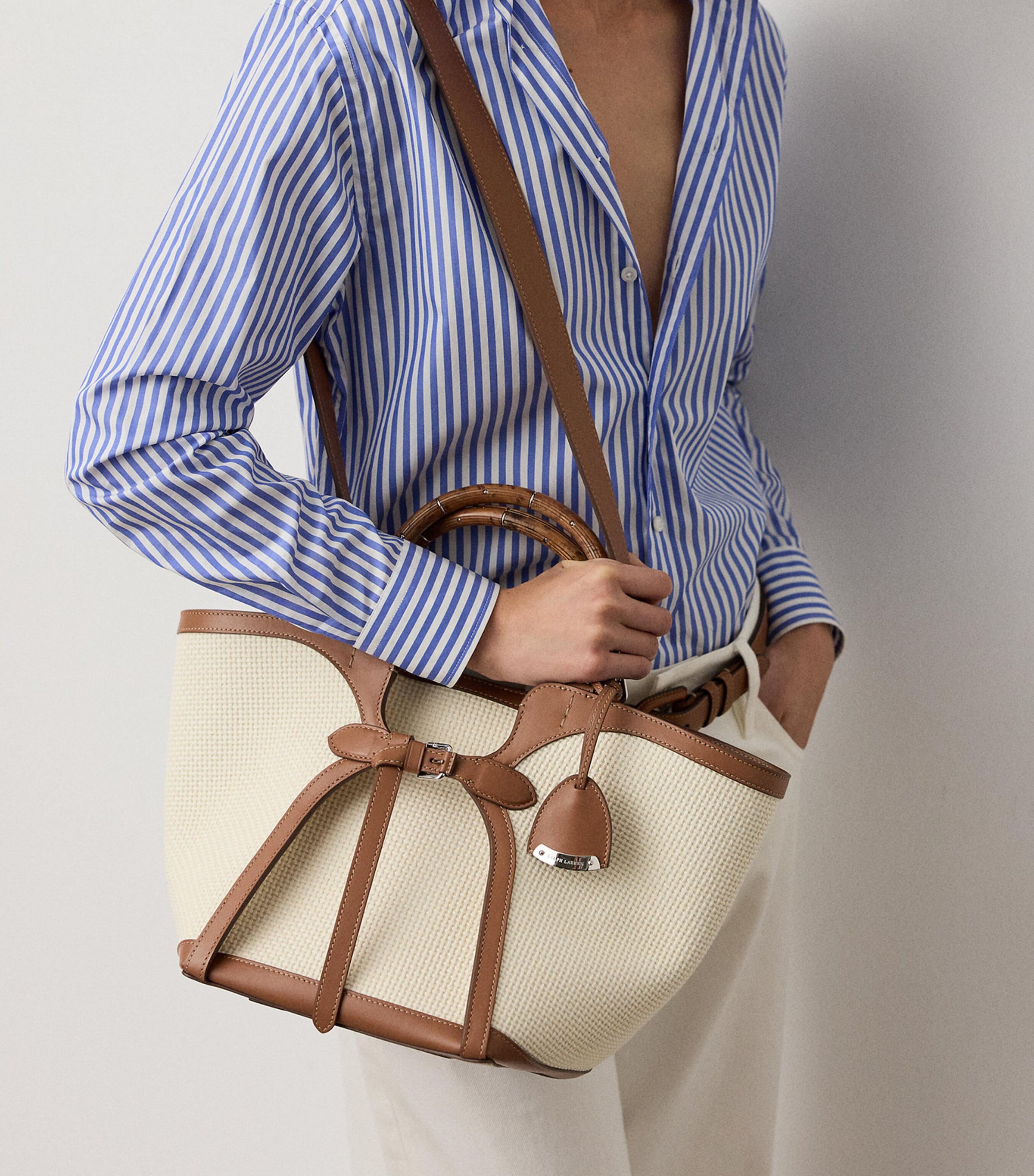 The Ralph Woven Tote Bag NATURAL-101 Image 5