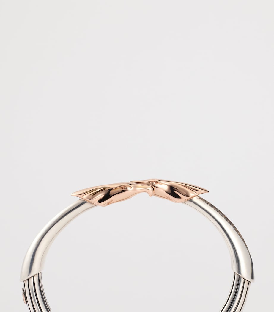 Jacques Marie Mage Sterling Silver and Diamond Atian Cuff Blush Image 3