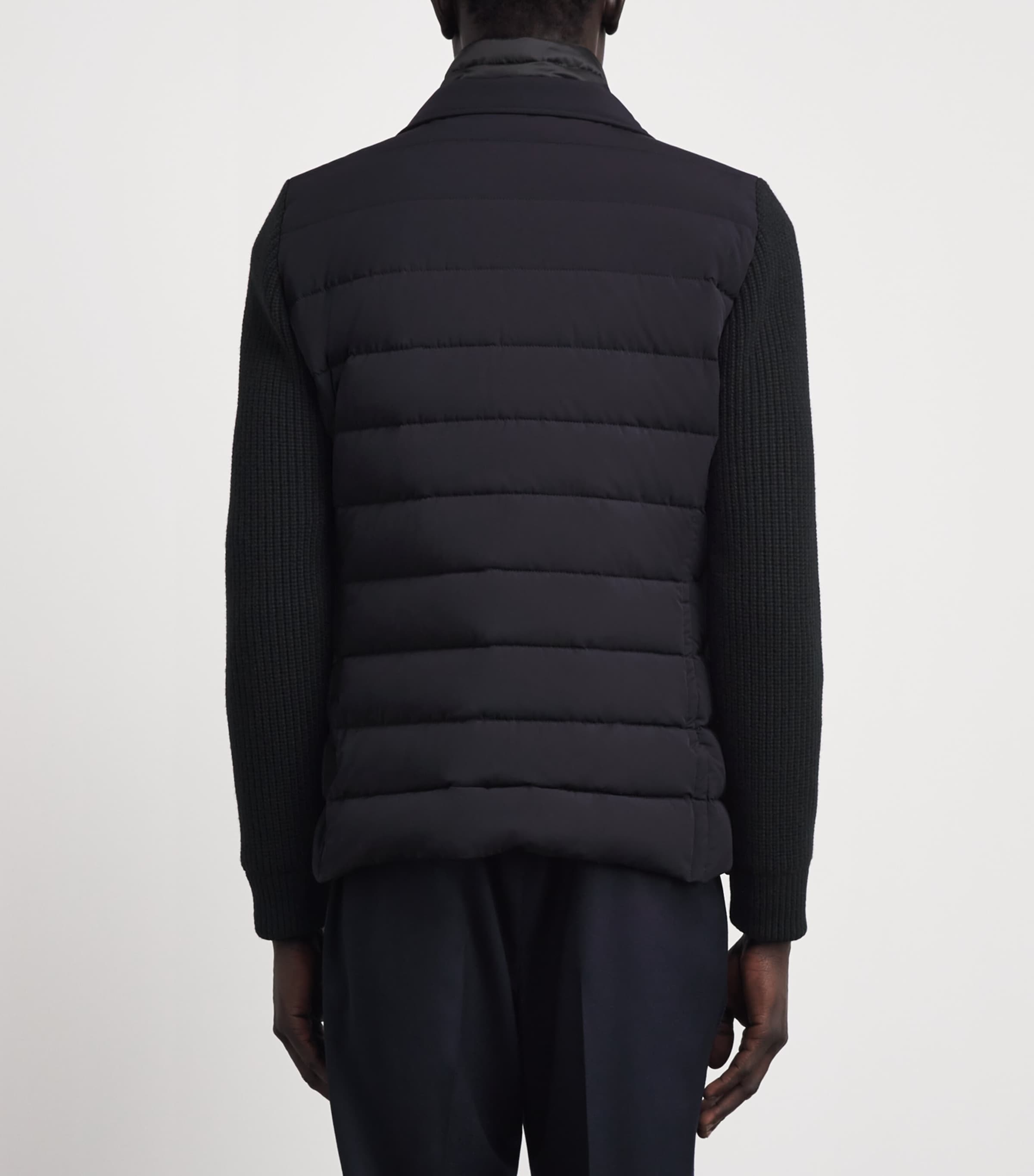 Moorer Mens Hybrid Rogers Jacket Dark Blu Image 5