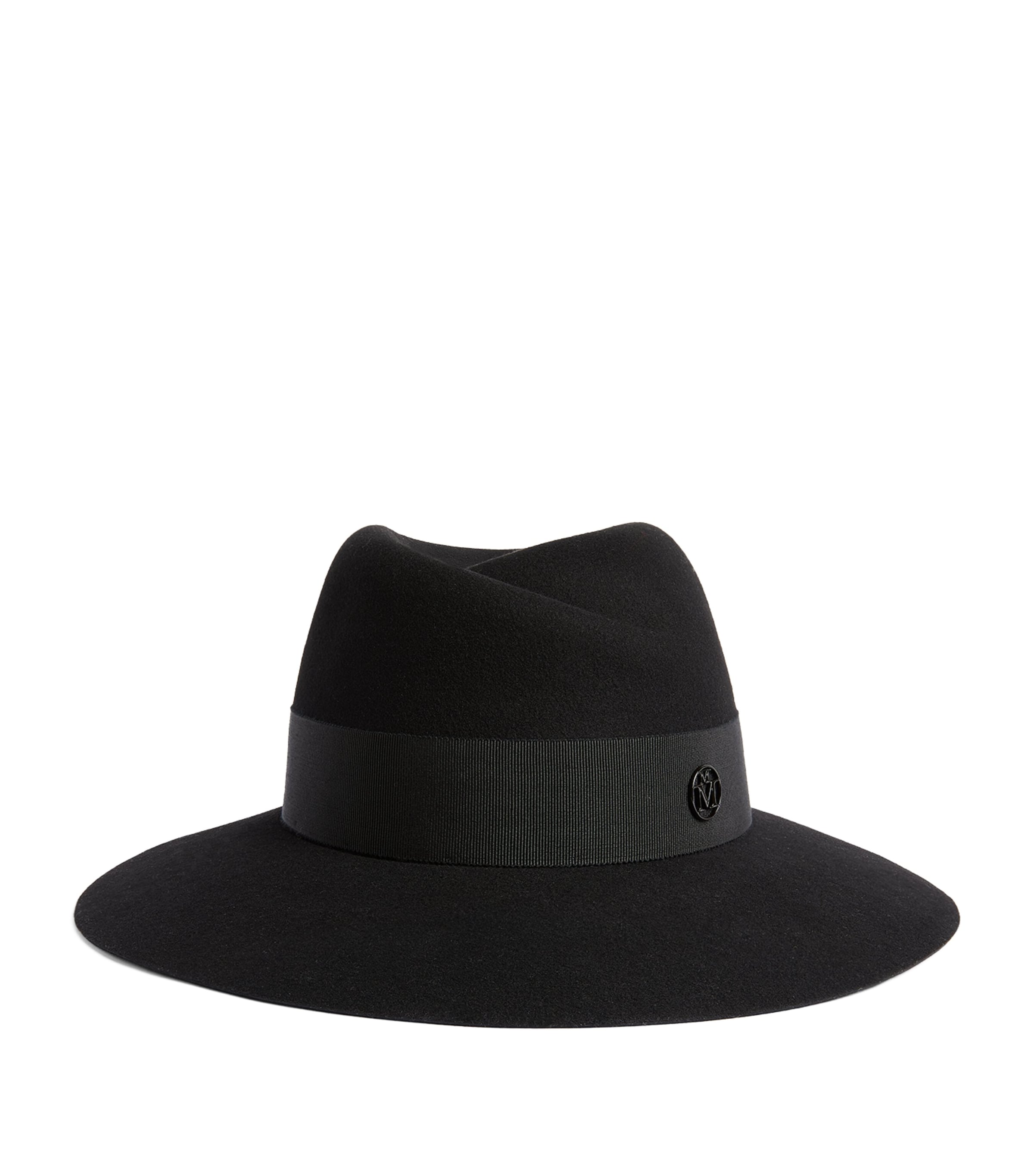 Maison Michel Wool Felt Virginie Fedora In Black