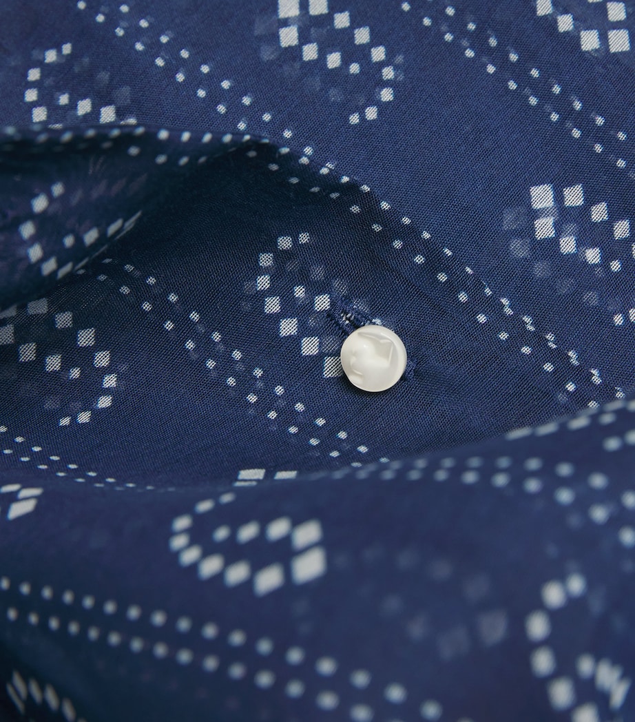 Cotton-Silk Paisley Camp Shirt 401 BLUE PAISLEY Image 5
