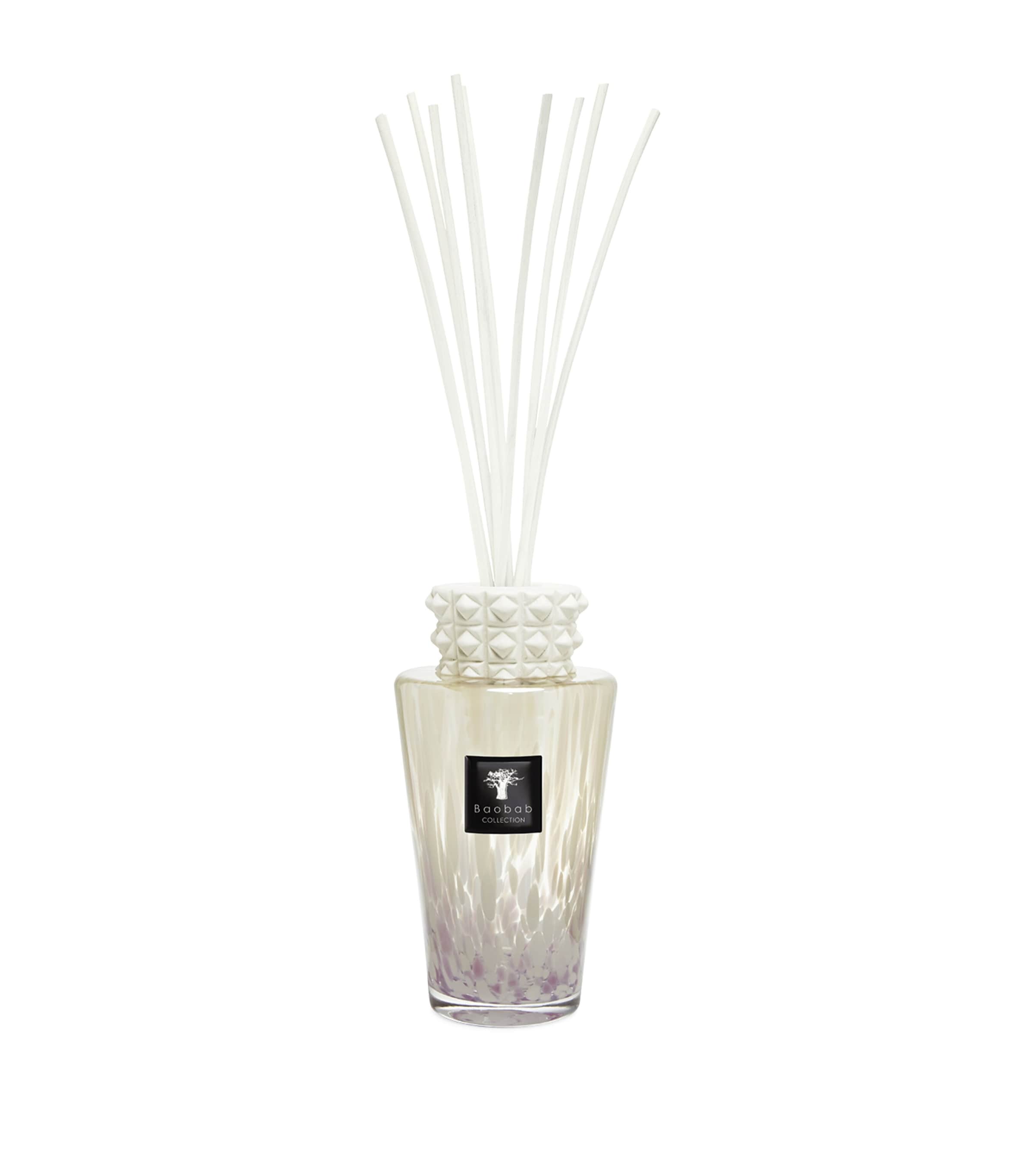 Baobab Collection Totem White Pearls Diffuser In Clear
