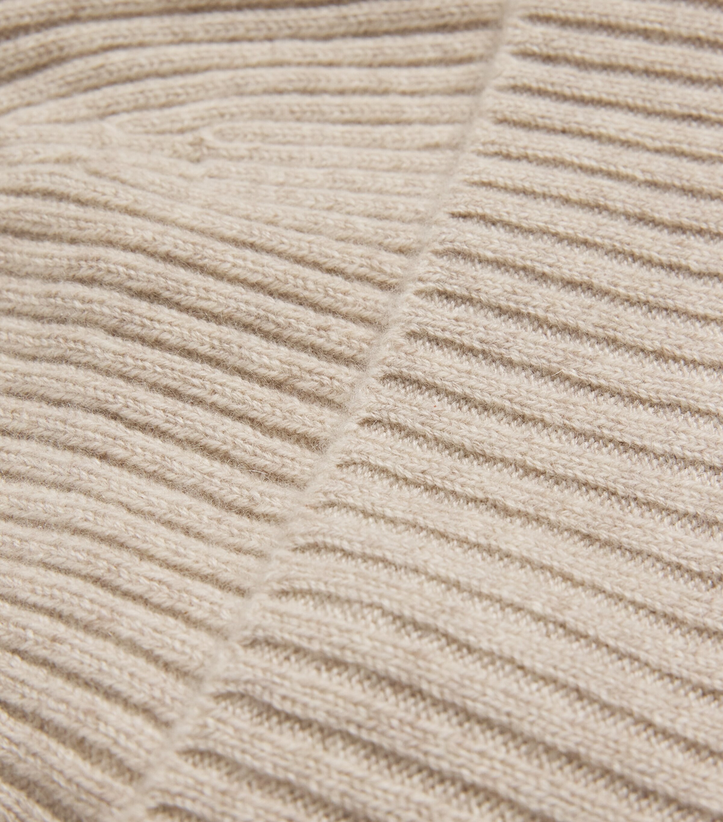 Harrods Cashmere Ribbed Beanie Seashell Image 3