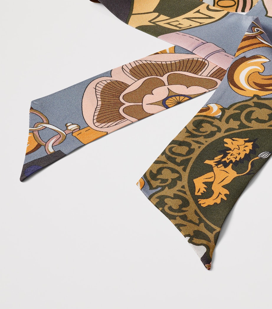 Silk Shield Skinny Scarf HERITAGEBLUE Image 2