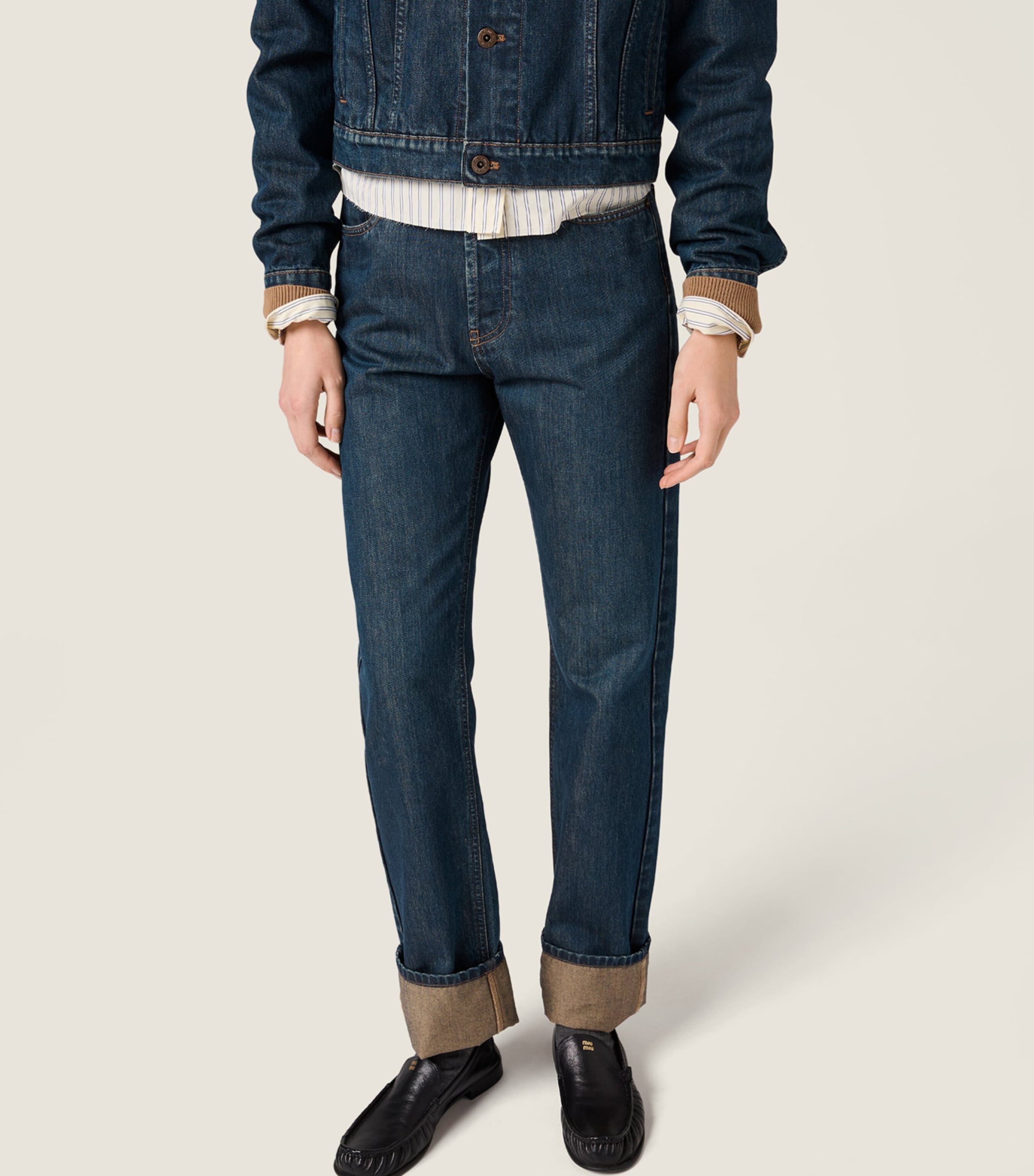 Miu Miu Womens Straight Jeans Image 4