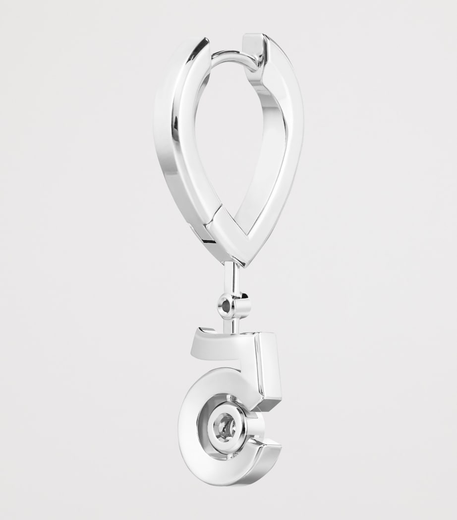 CHANEL White Gold and Diamond Eternal N°5 Drop Earrings White Gold Image 3