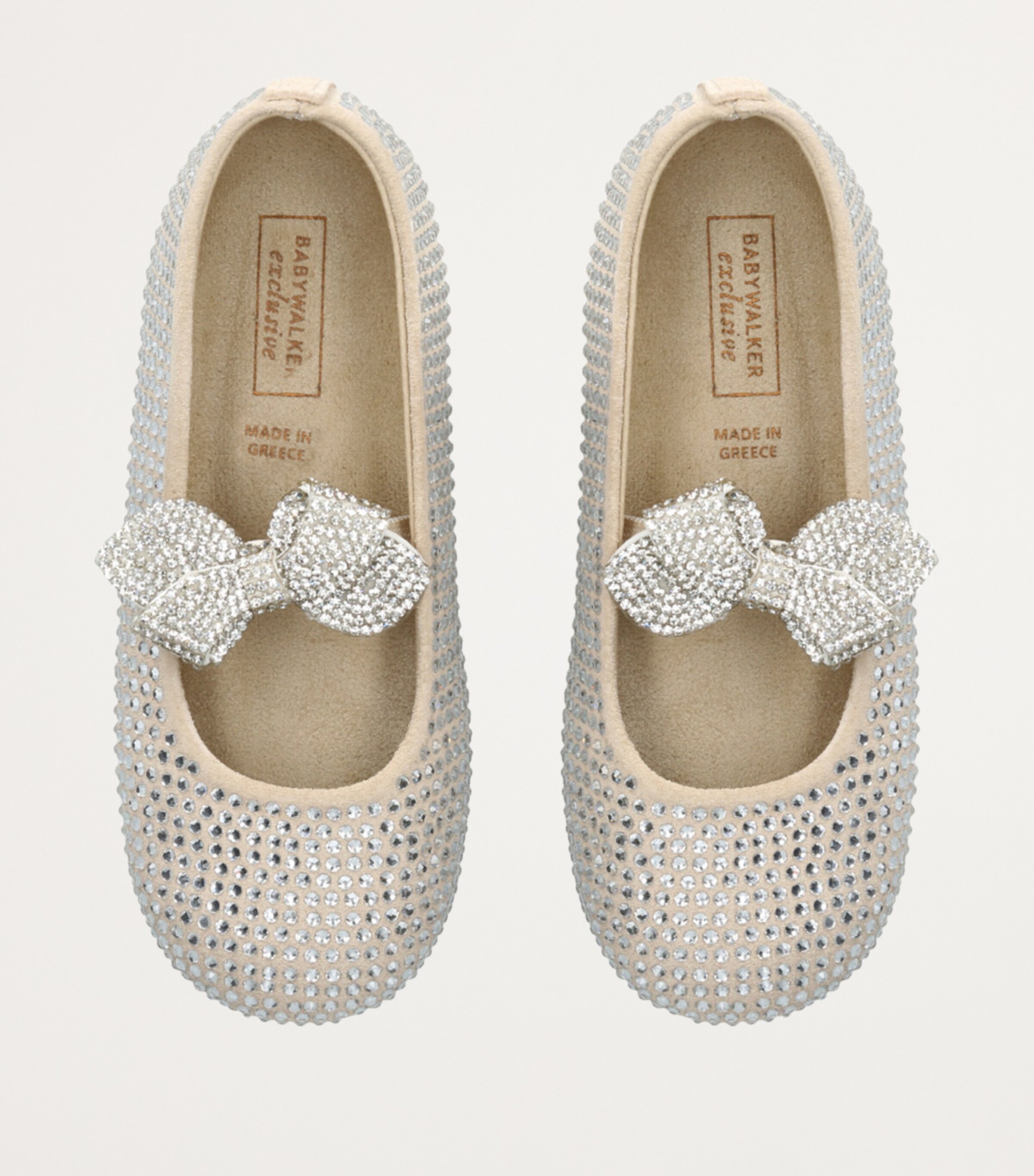 BabyWalker Embellished Ballerina Flats Beige Image 4