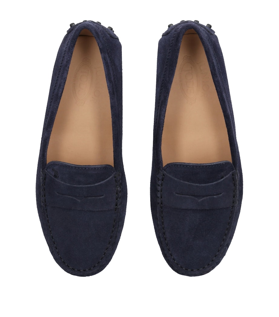 Suede Mocassino Gommini Driving Shoes NAVY Image 4