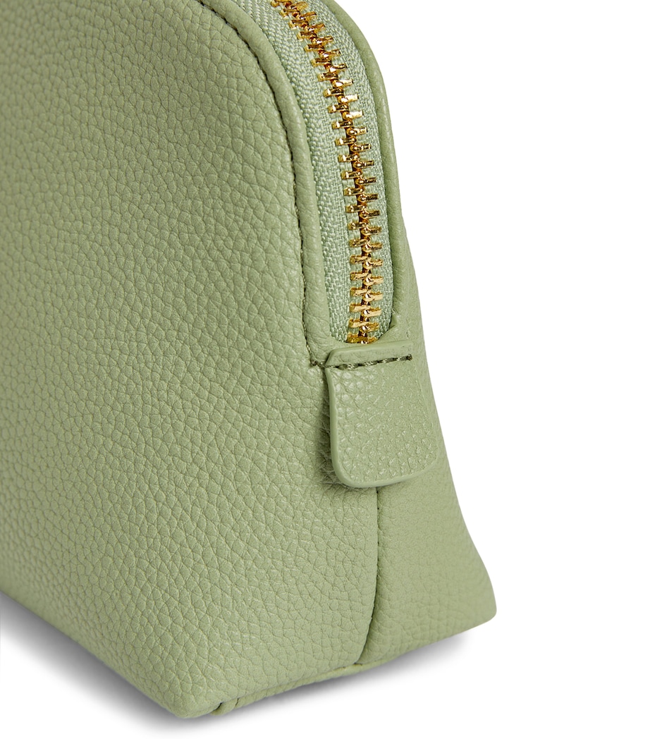 Harrods Oxford Cosmetic Bag Light Green Image 4