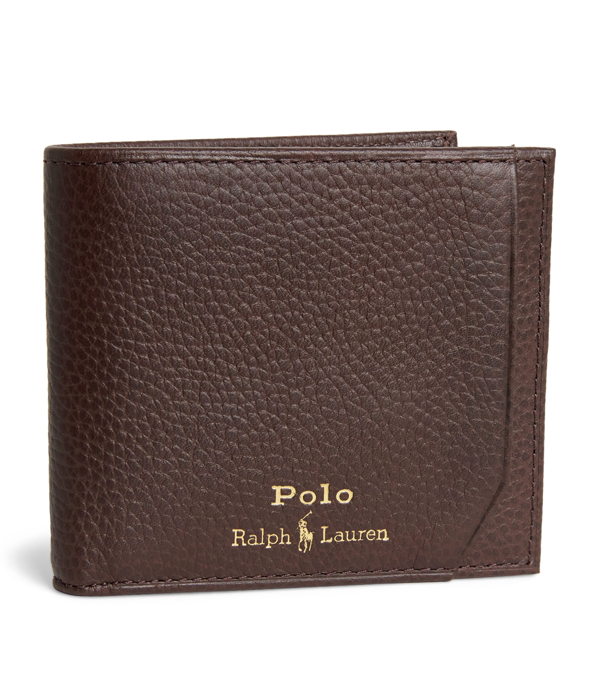 Polo Ralph Lauren Brown Pebbled Leather Wallet | Harrods US
