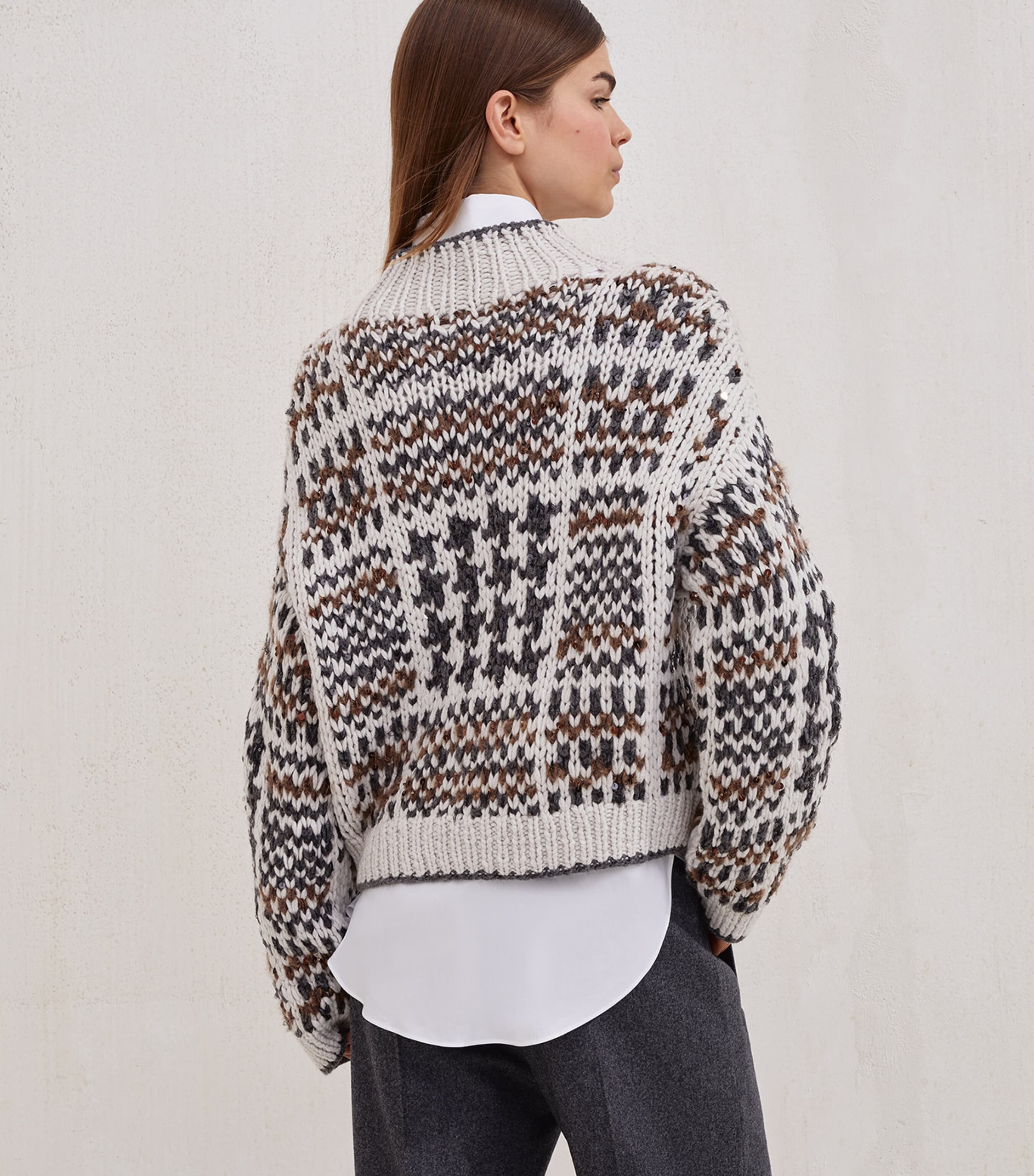 Cashmere Prince of Wales OPERA Sweater C9610 Image 3