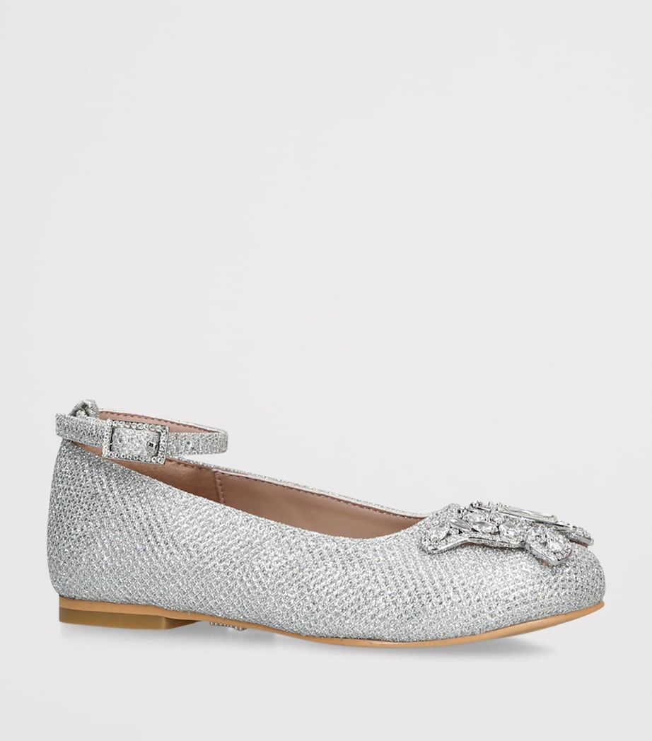 Aruna Seth Glitter Angelina Ballet Flats Silver Image 2