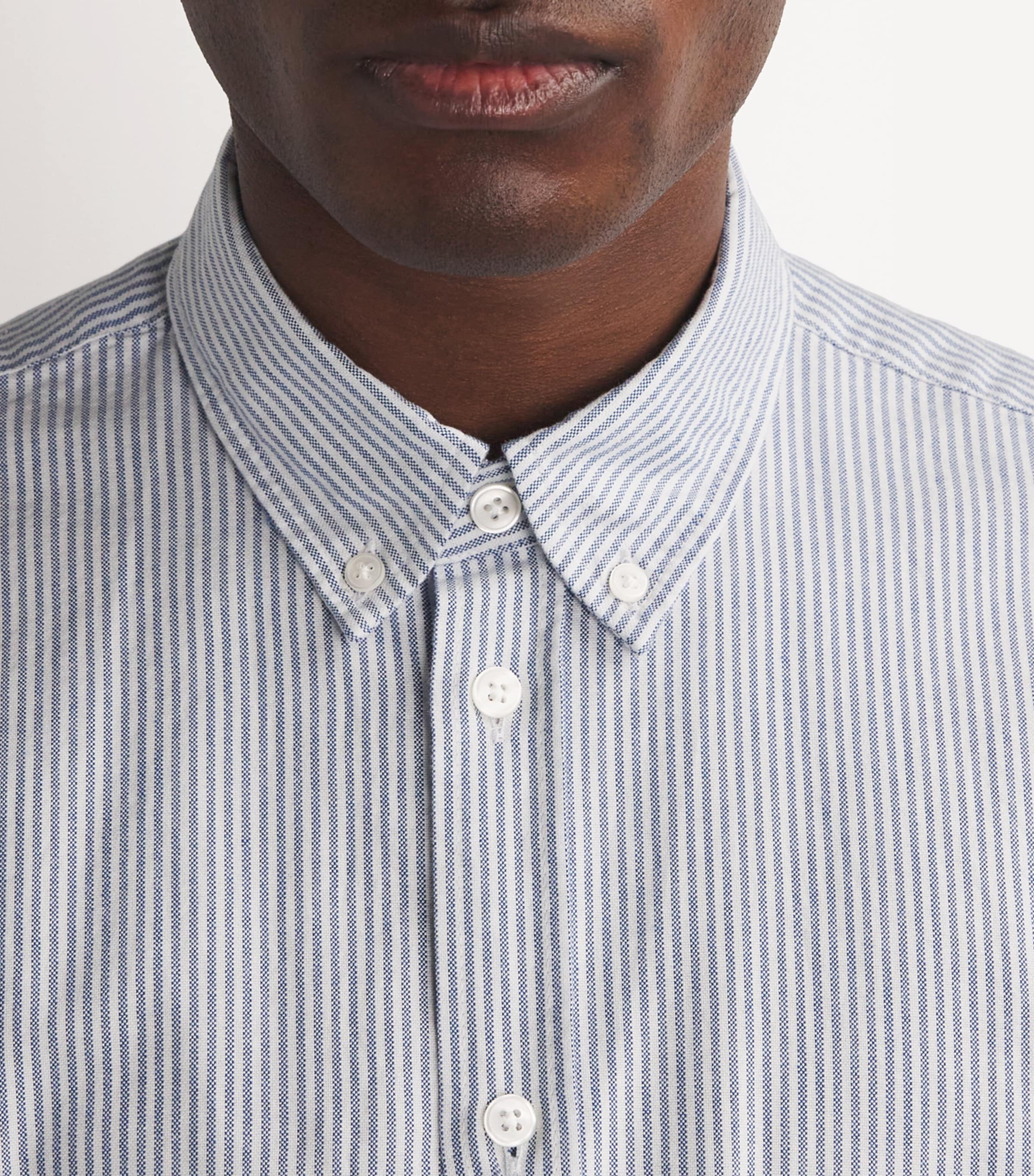 Cotton Pinstripe Saliam BX Shirt OXFORD NARROW ST Image 6