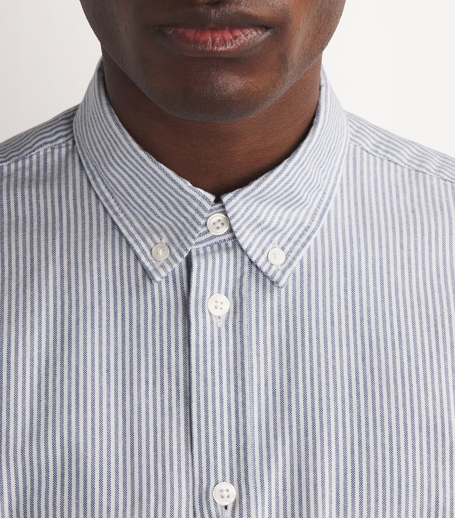 Cotton Pinstripe Saliam BX Shirt OXFORD NARROW ST Image 6