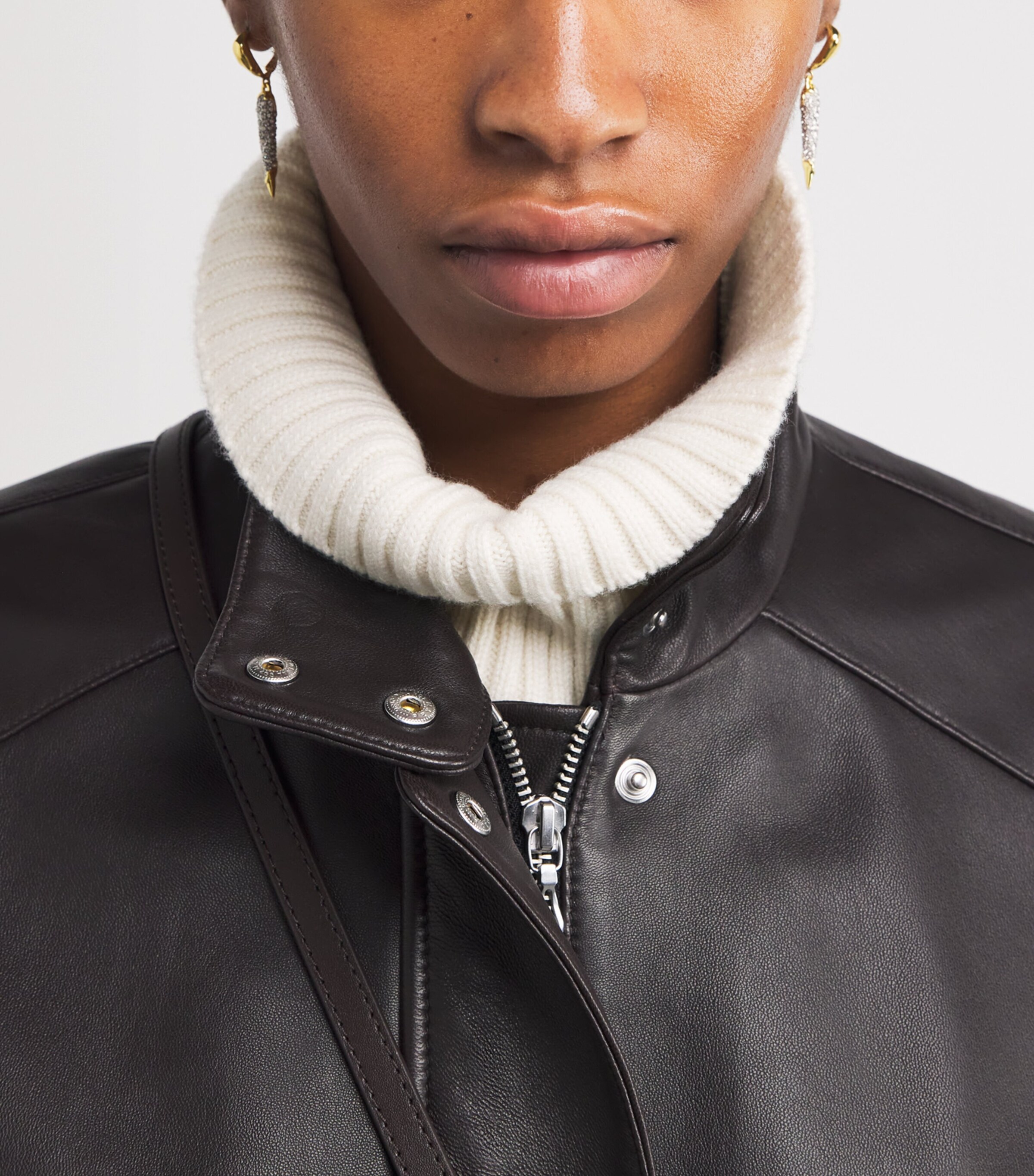 Cashmere-Blend Rollneck Sweater ECRU Image 7