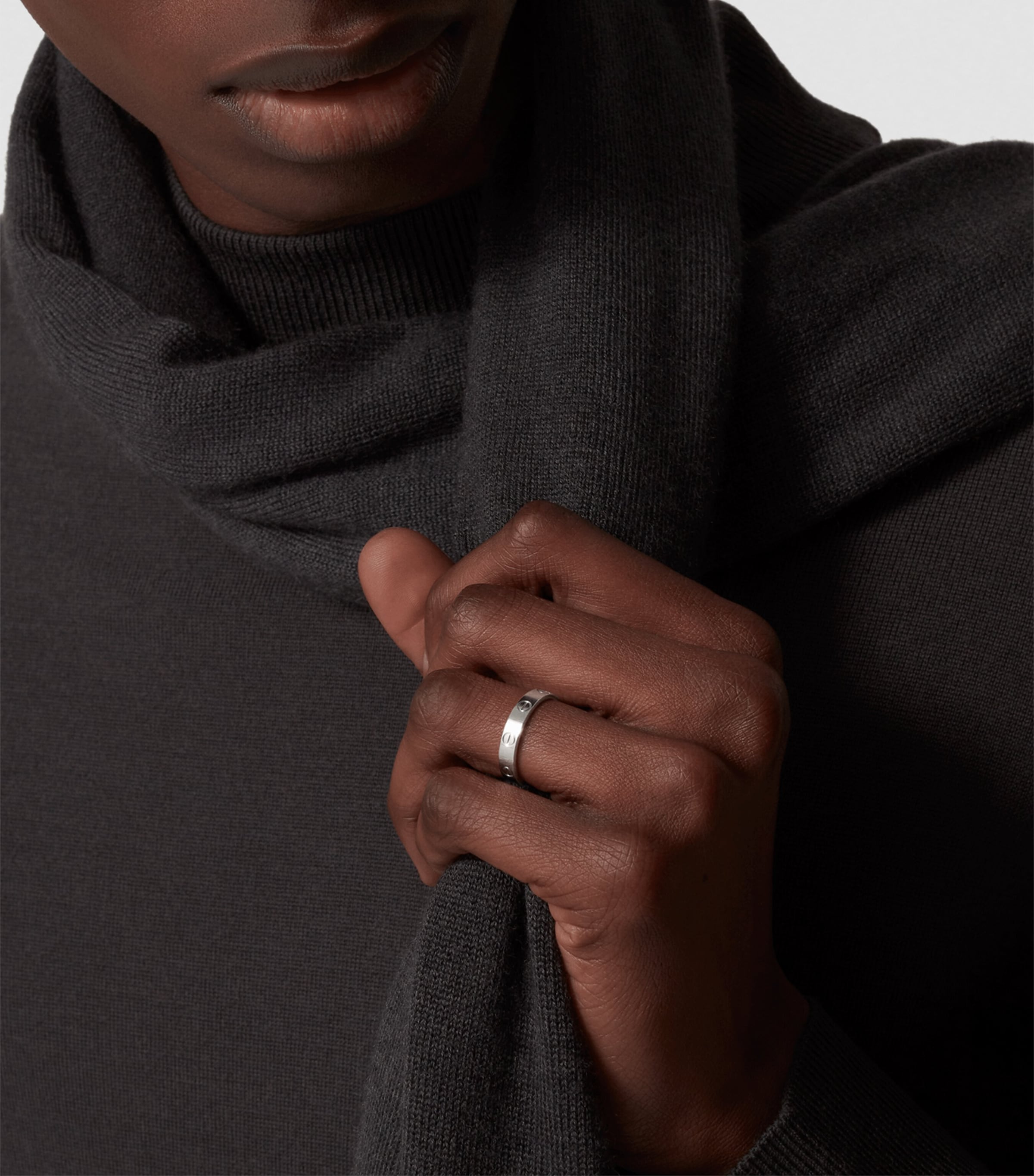 Platinum LOVE Wedding Band MULTI Image 9