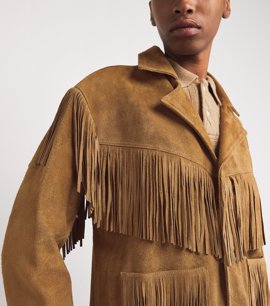 Suede Fringed Jacket MAPLE Image 6