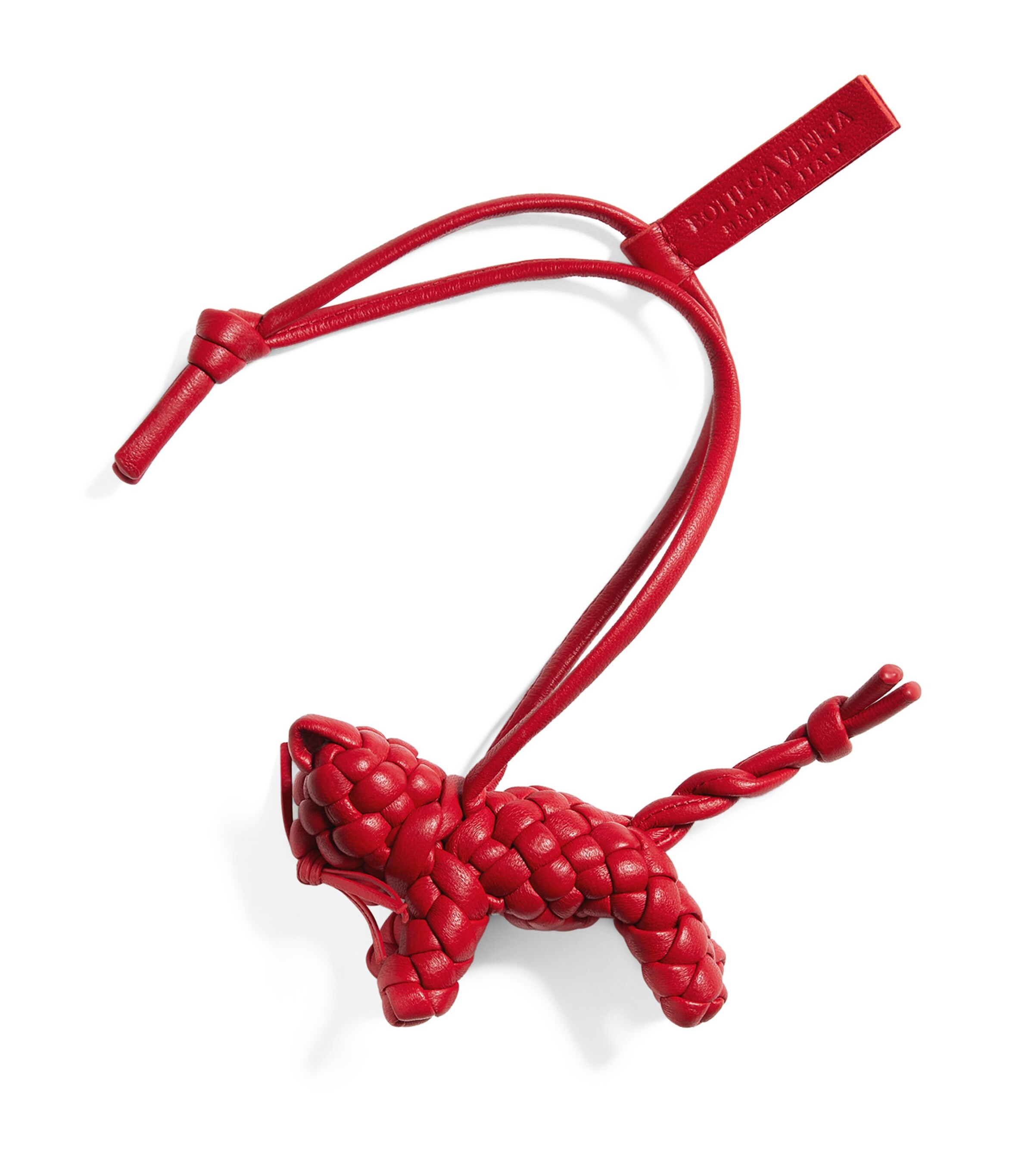 Bottega Veneta Leather Intrecciato Cat Charm Image 1