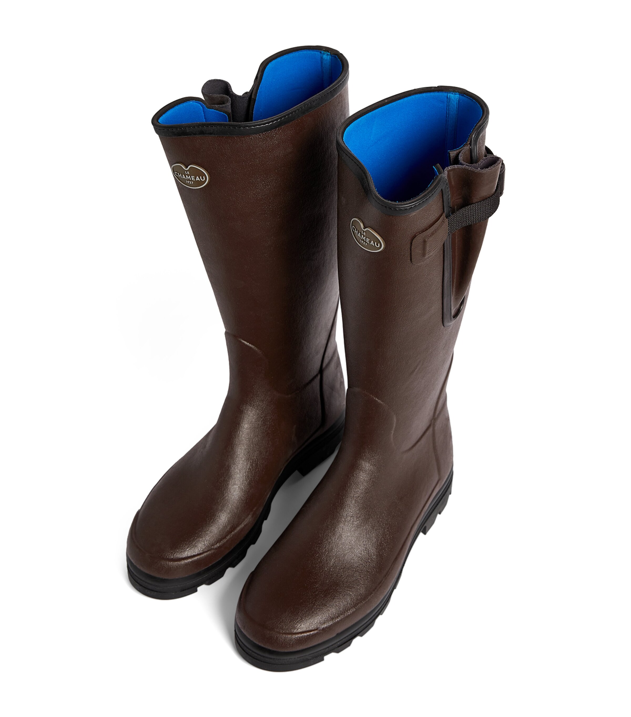 Neoprene-Lined Vierzonord Wellington Boots MARRON FONCÉ 0101 Image 11