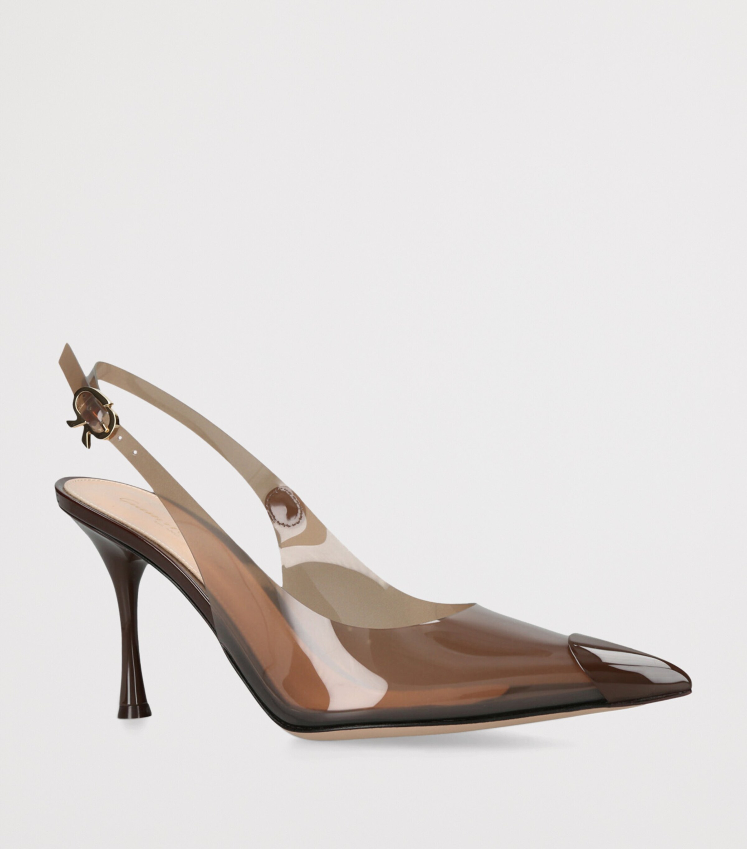 Gianvito Rossi Tipped Diana Slingback Pumps 85 Brown Image 3