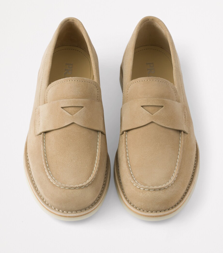 Suede Triangle Loafers F0379 Image 3