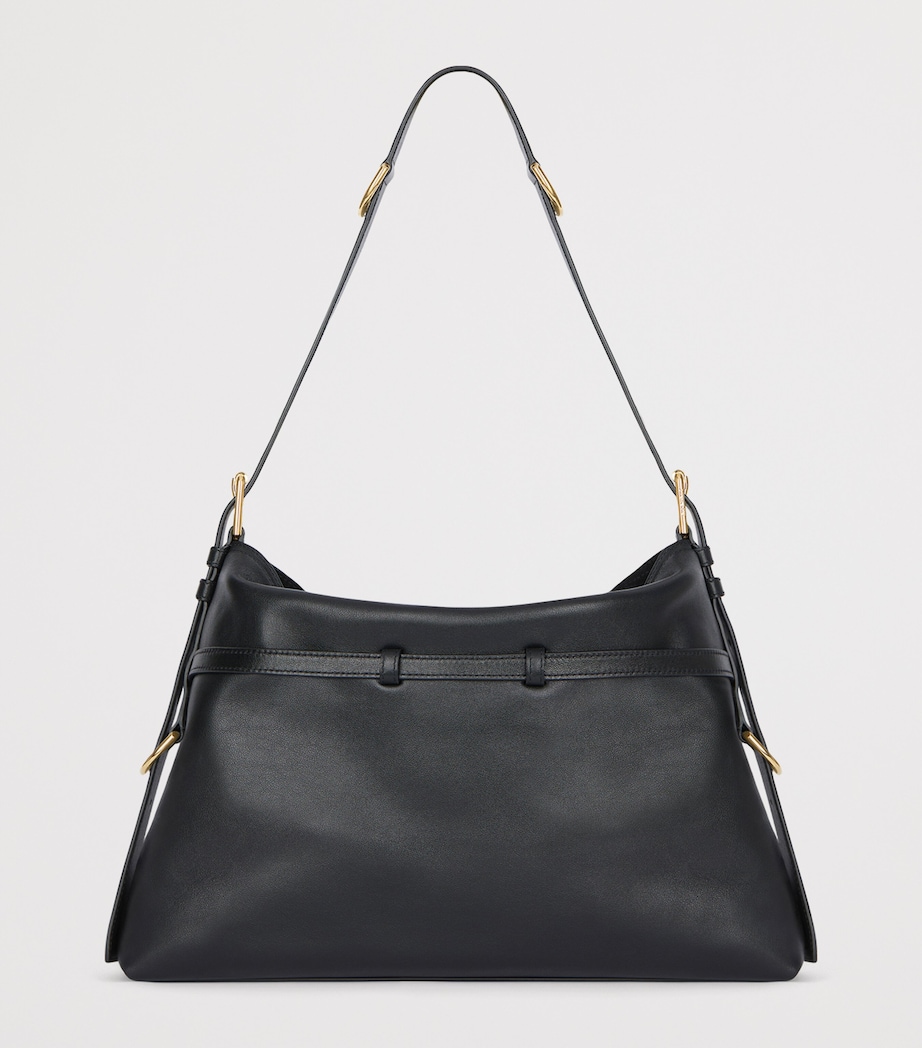 Medium Leather Voyou Top-Handle Bag BLACK Image 4