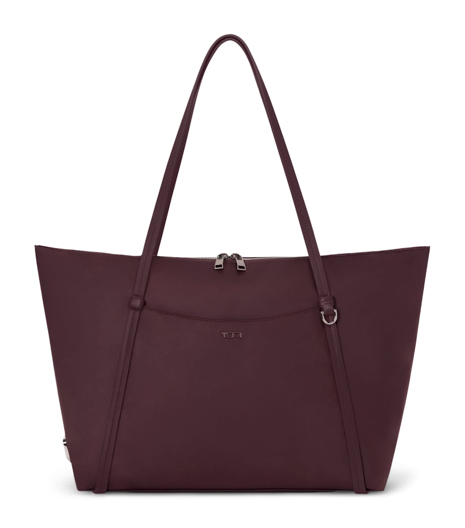 Tumi Leather Voyageur Q Tote Bag Rosewood Image 1