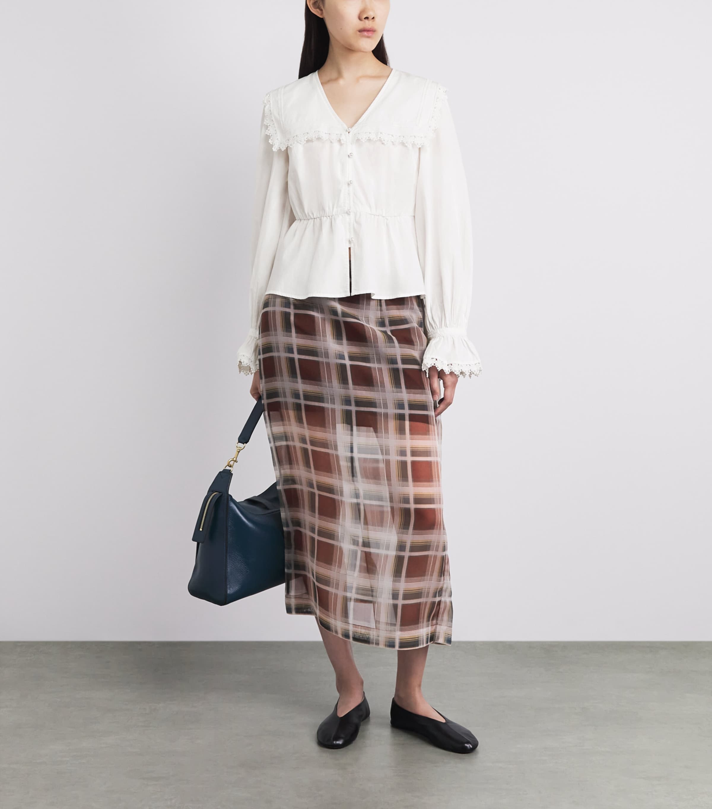 Barbour Womens Cotton Tisbury Blouse White Image 2