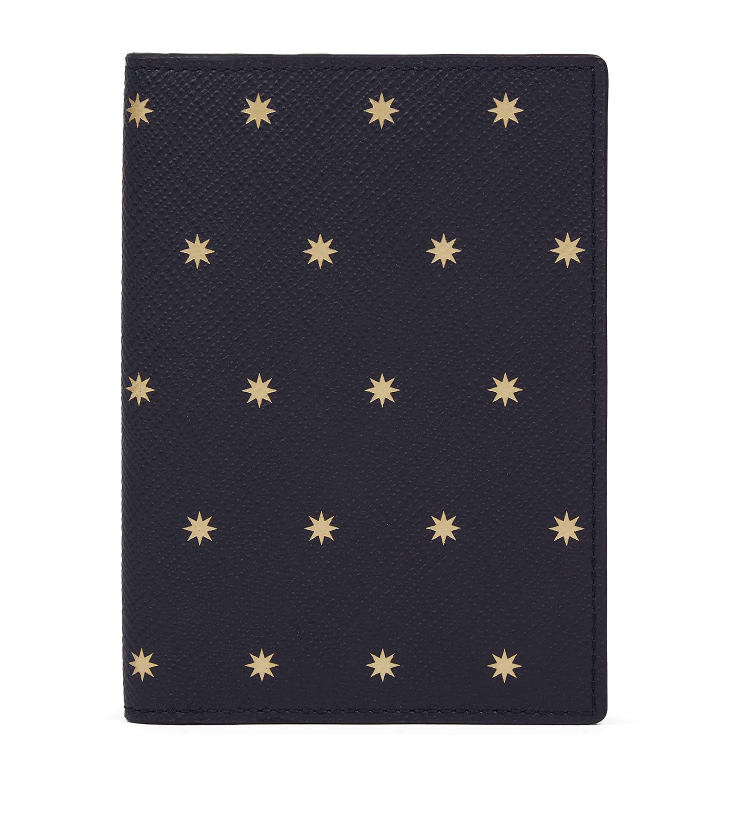 Panama Leather Stars Passport Cover NAVY Image 1